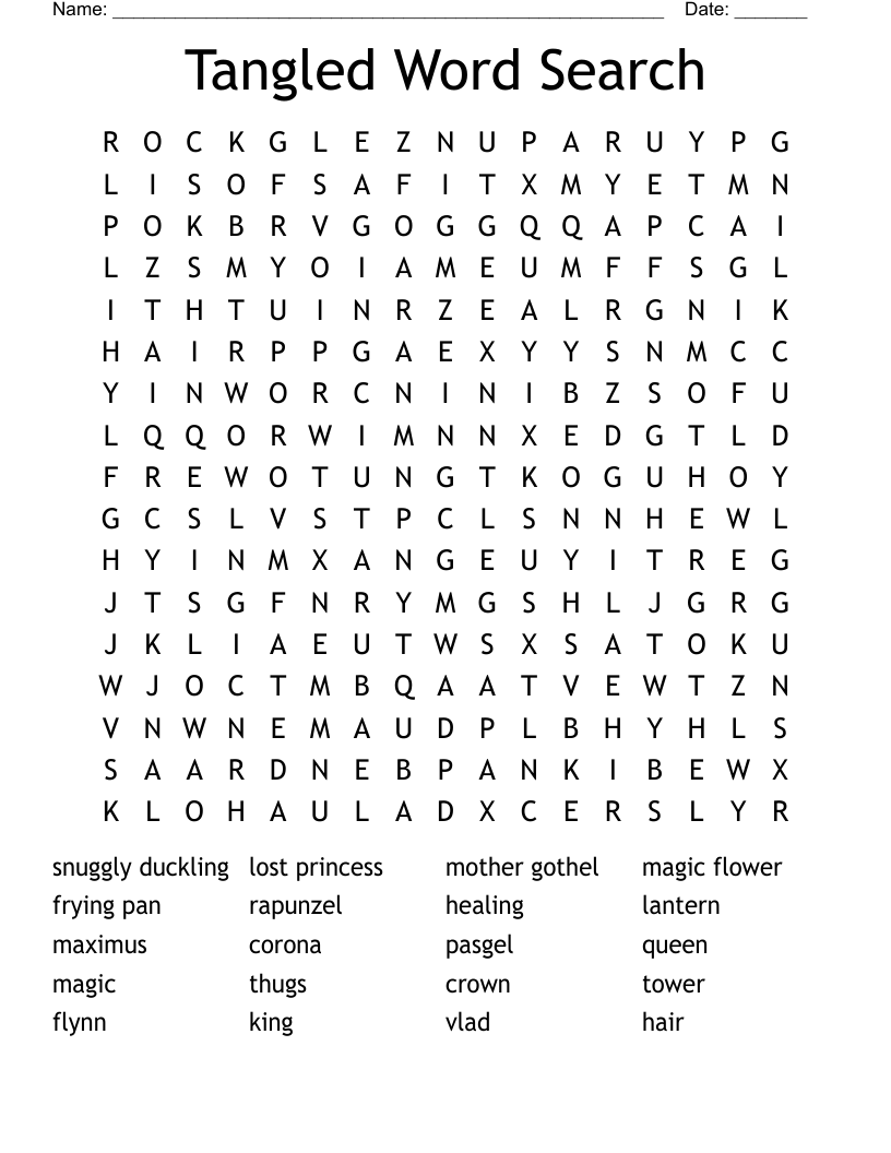 Tangled Crossword WordMint