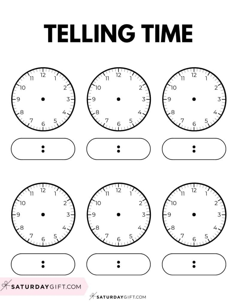Telling Time Worksheets Posters 11 Free Printables Telling Time Worksheets Posters 11 Free Printables