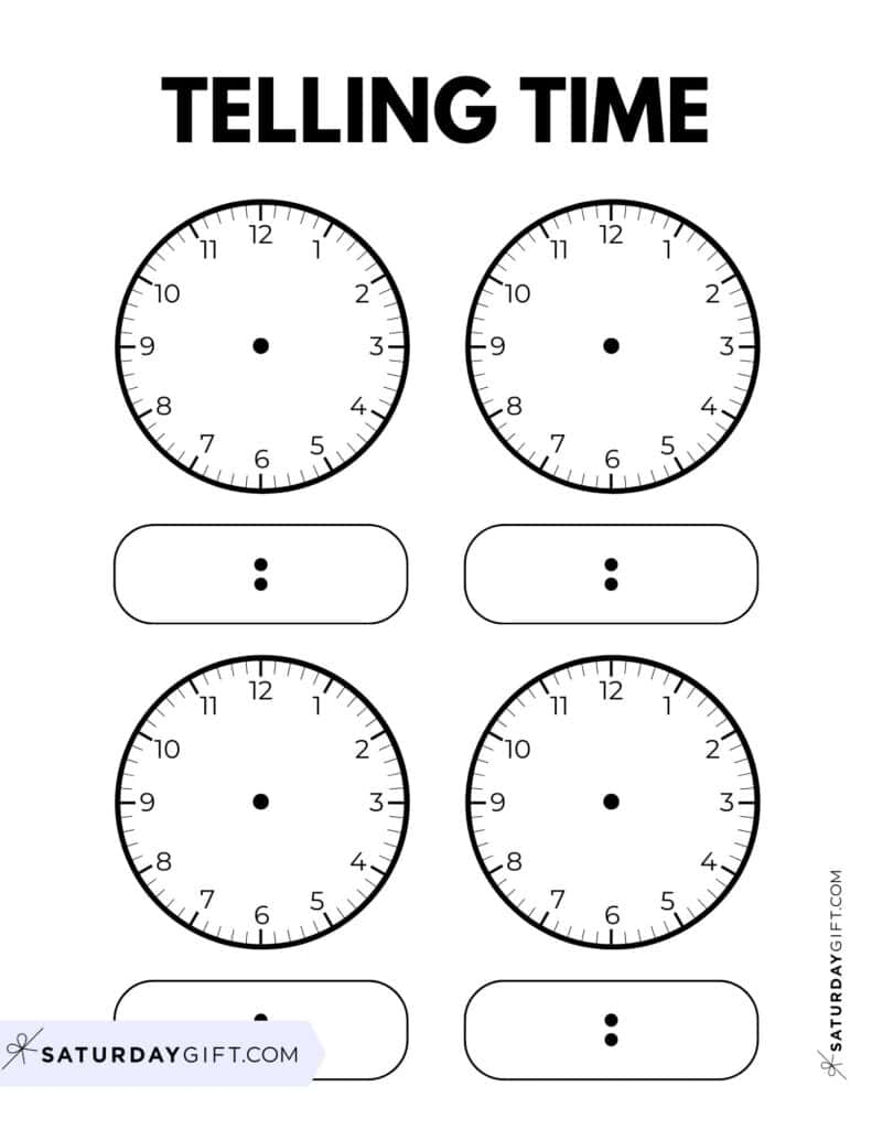 Telling Time Worksheets Posters 11 Free Printables Telling Time Worksheets Posters 11 Free Printables