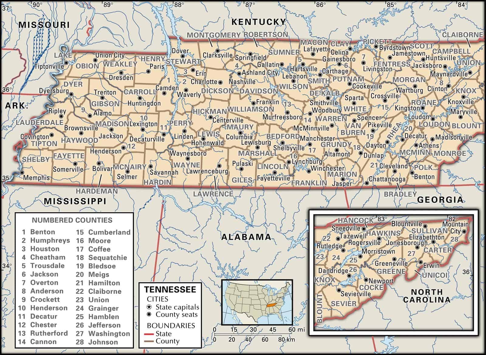 Tennessee County Maps Interactive History Complete List Tennessee County Maps Interactive History Complete List
