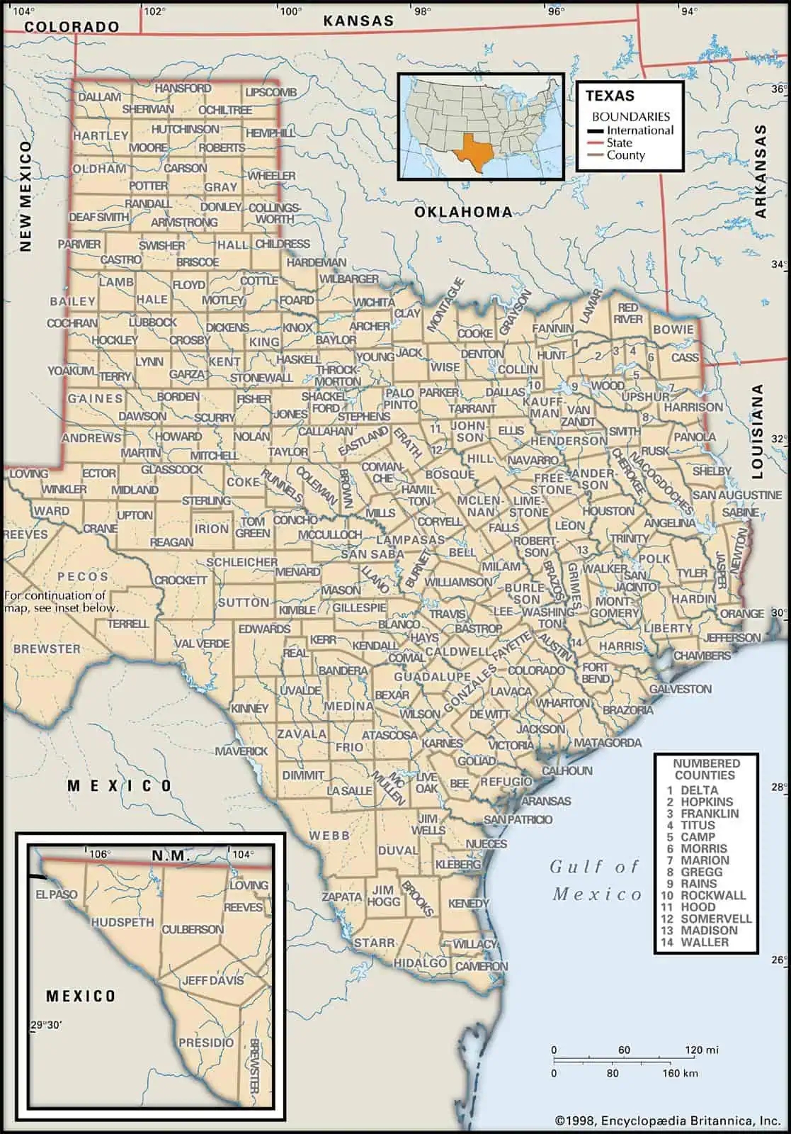 Texas County Maps Interactive History Complete List