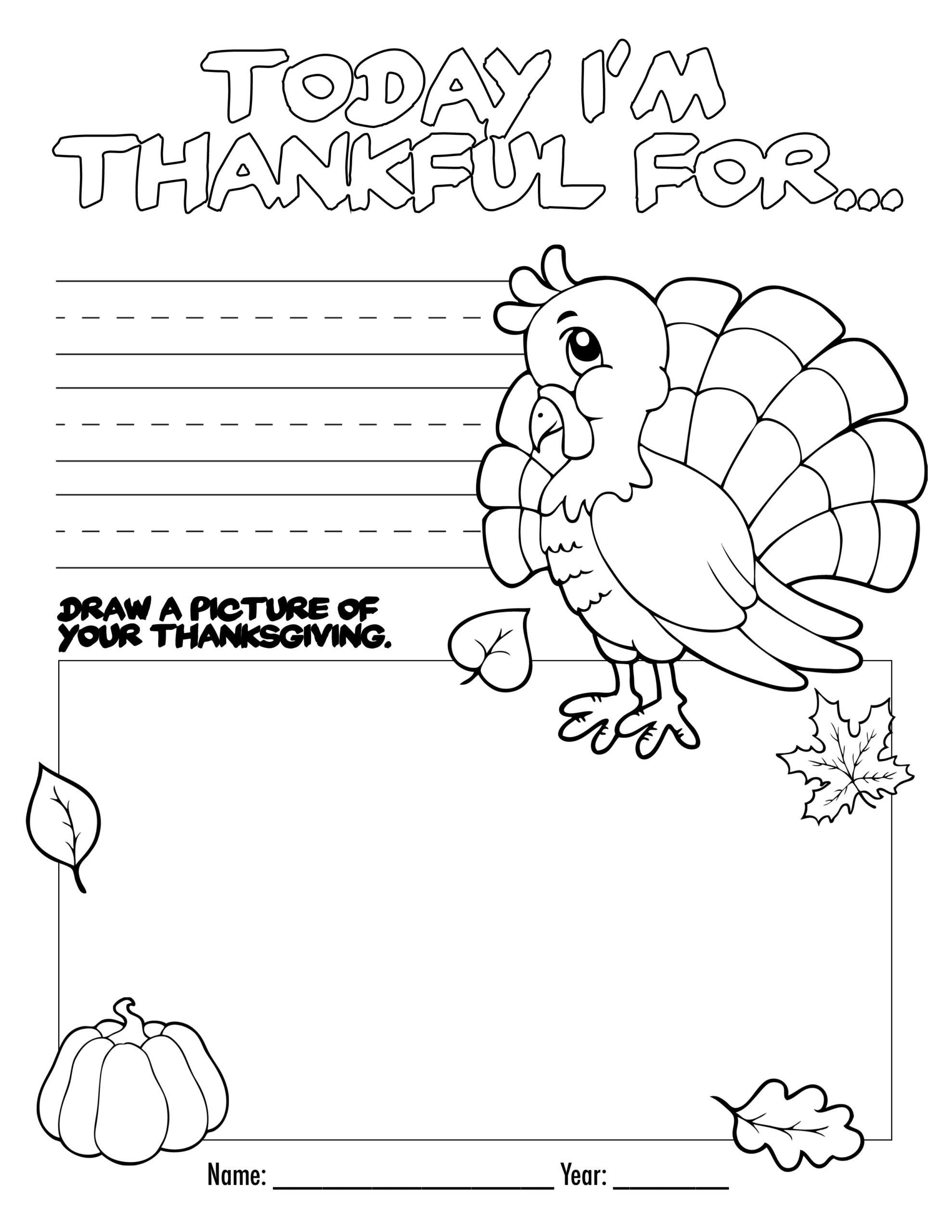 thanksgiving coloring pages free printable