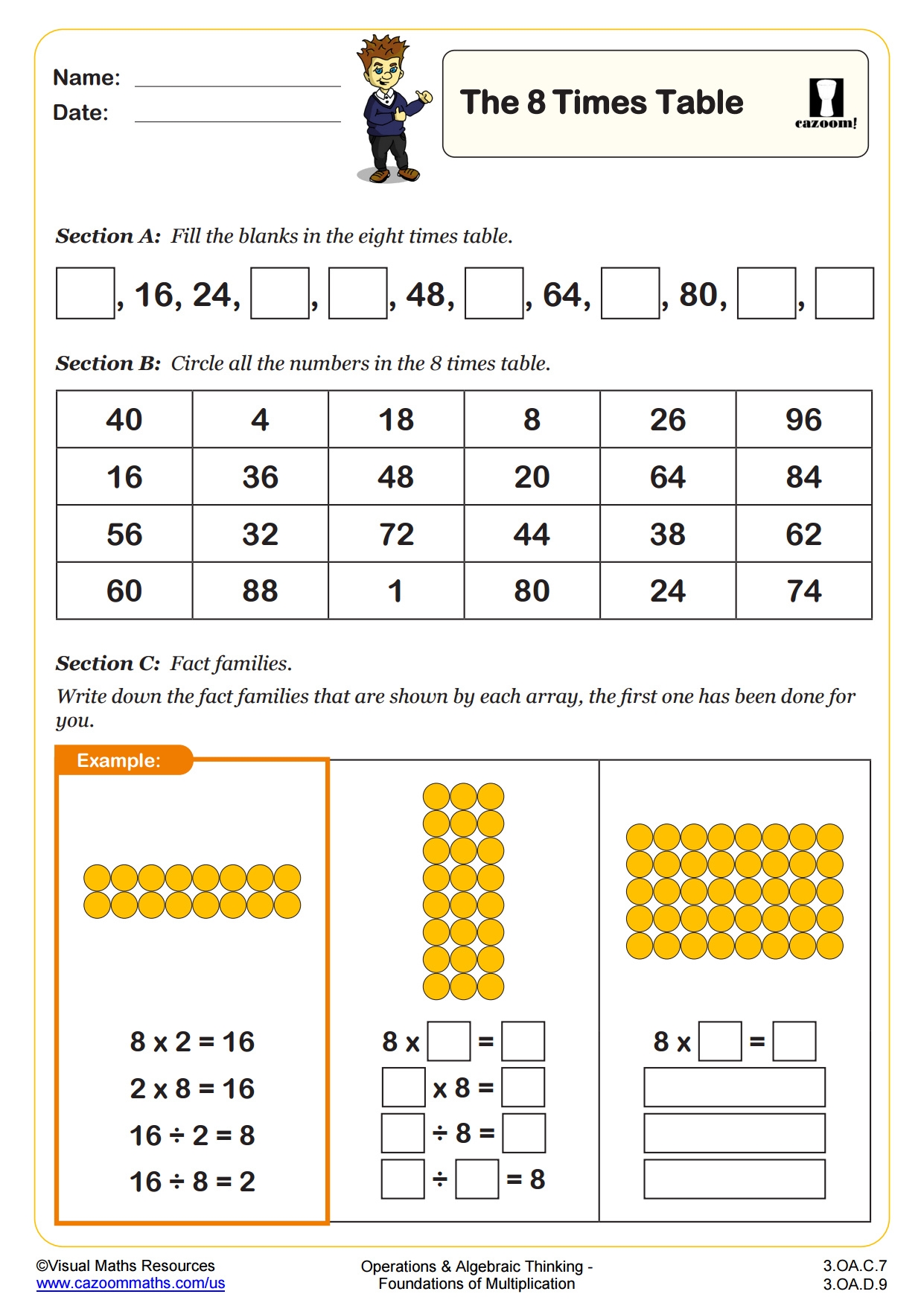 The Eight Times Table Fun And Engaging 3rd Grade PDF Worksheets The Eight Times Table Fun And Engaging 3rd Grade PDF Worksheets