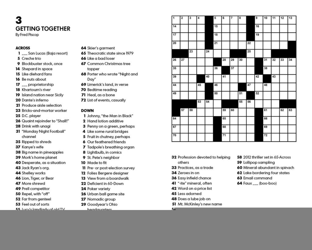 eugene sheffer crossword today answers