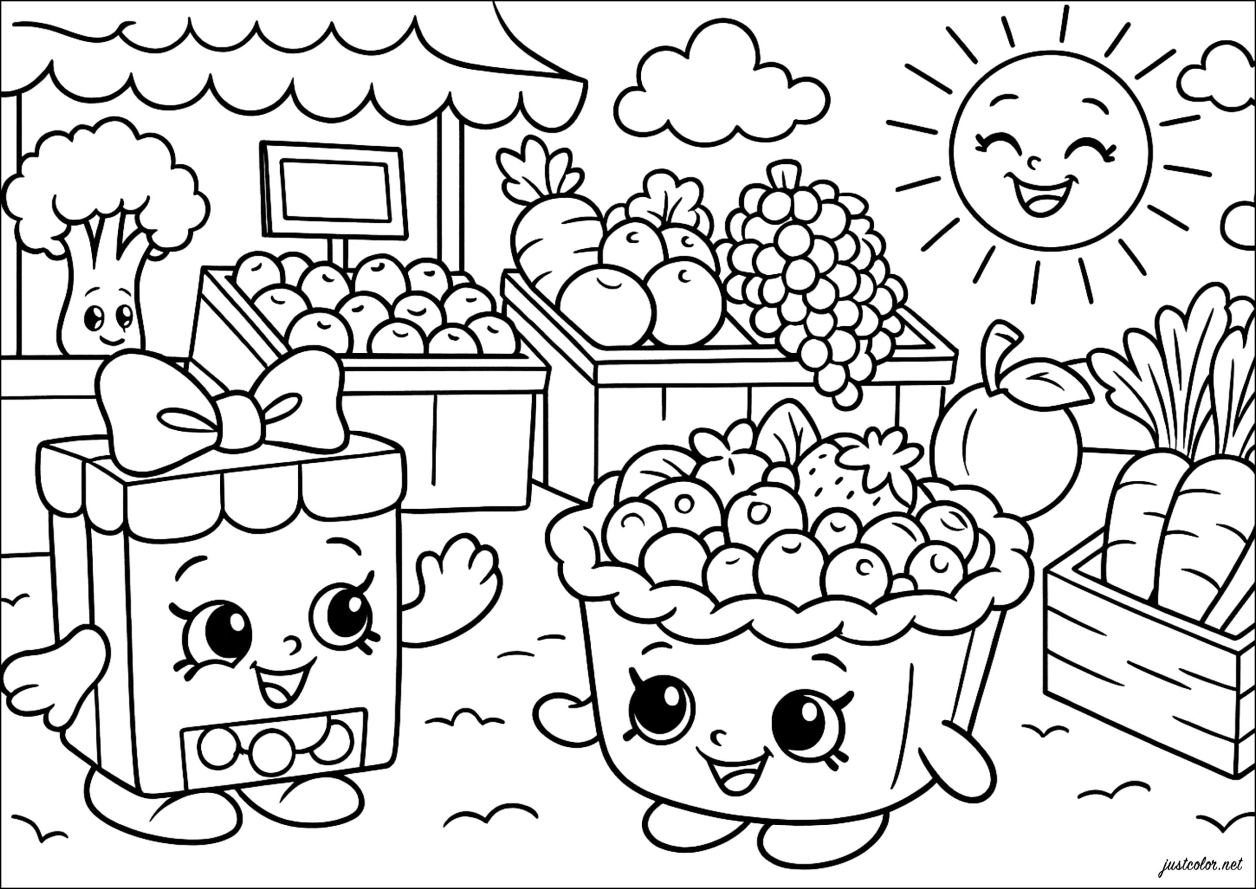 shopkins pictures to color
