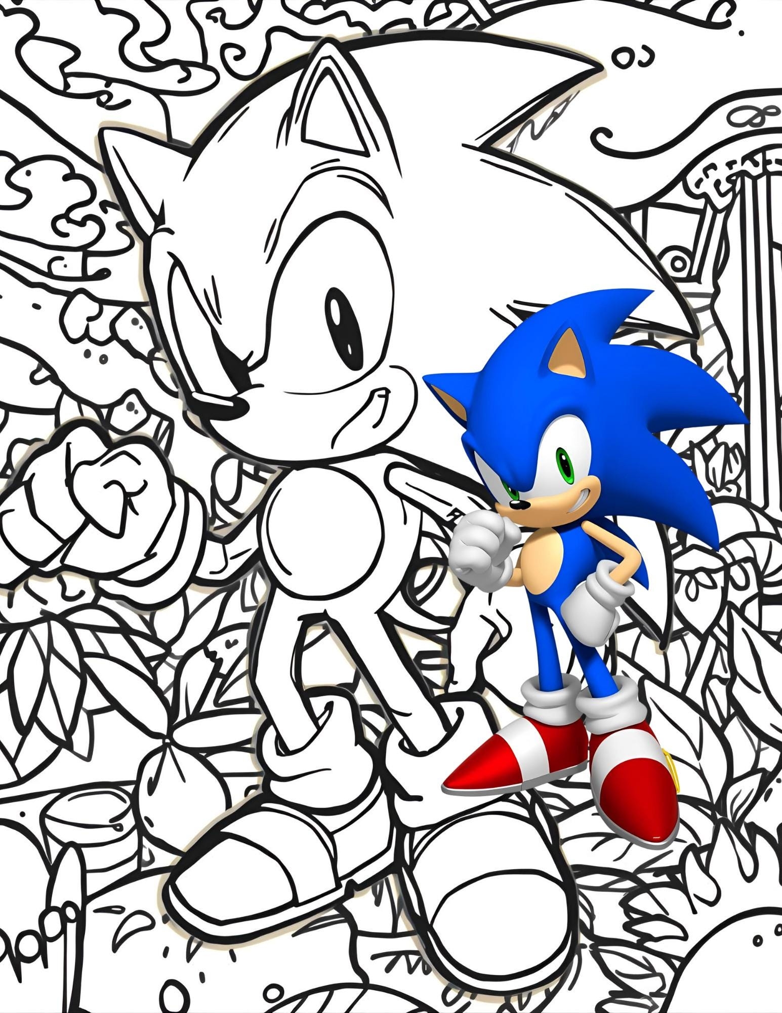 mario and sonic coloring pages mario and sonic coloring pages
