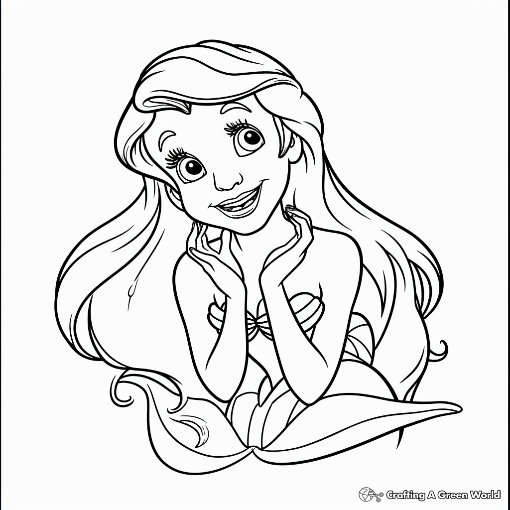 The Little Mermaid Coloring Pages Free Printable 