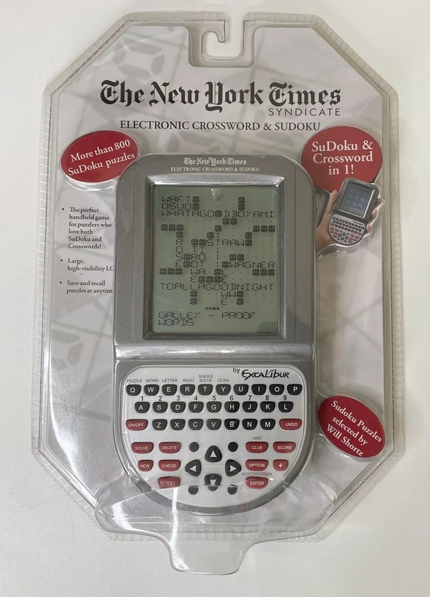 The New York Times Syndicate Electronic Handheld Game Crossword Sudoku NEW EBay