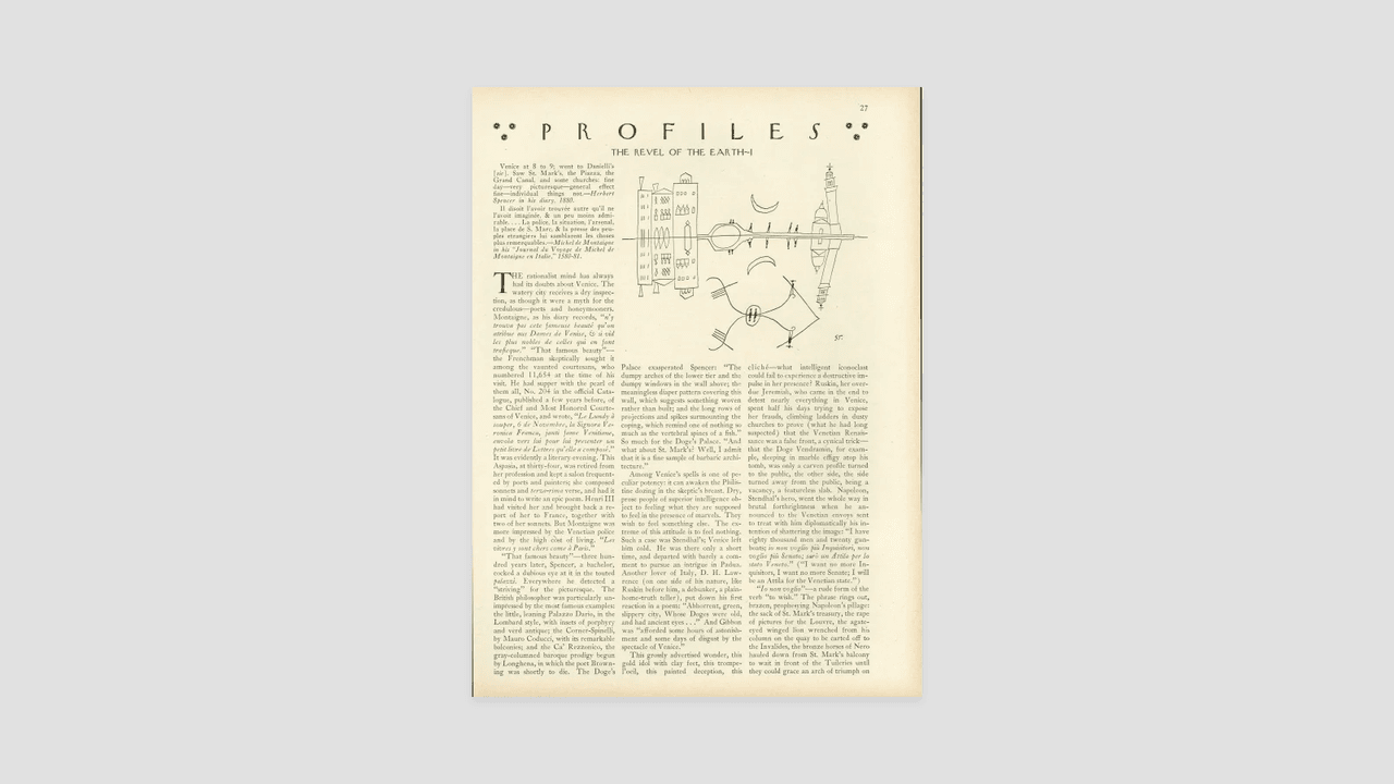 The Revel Of The Earth I The New Yorker