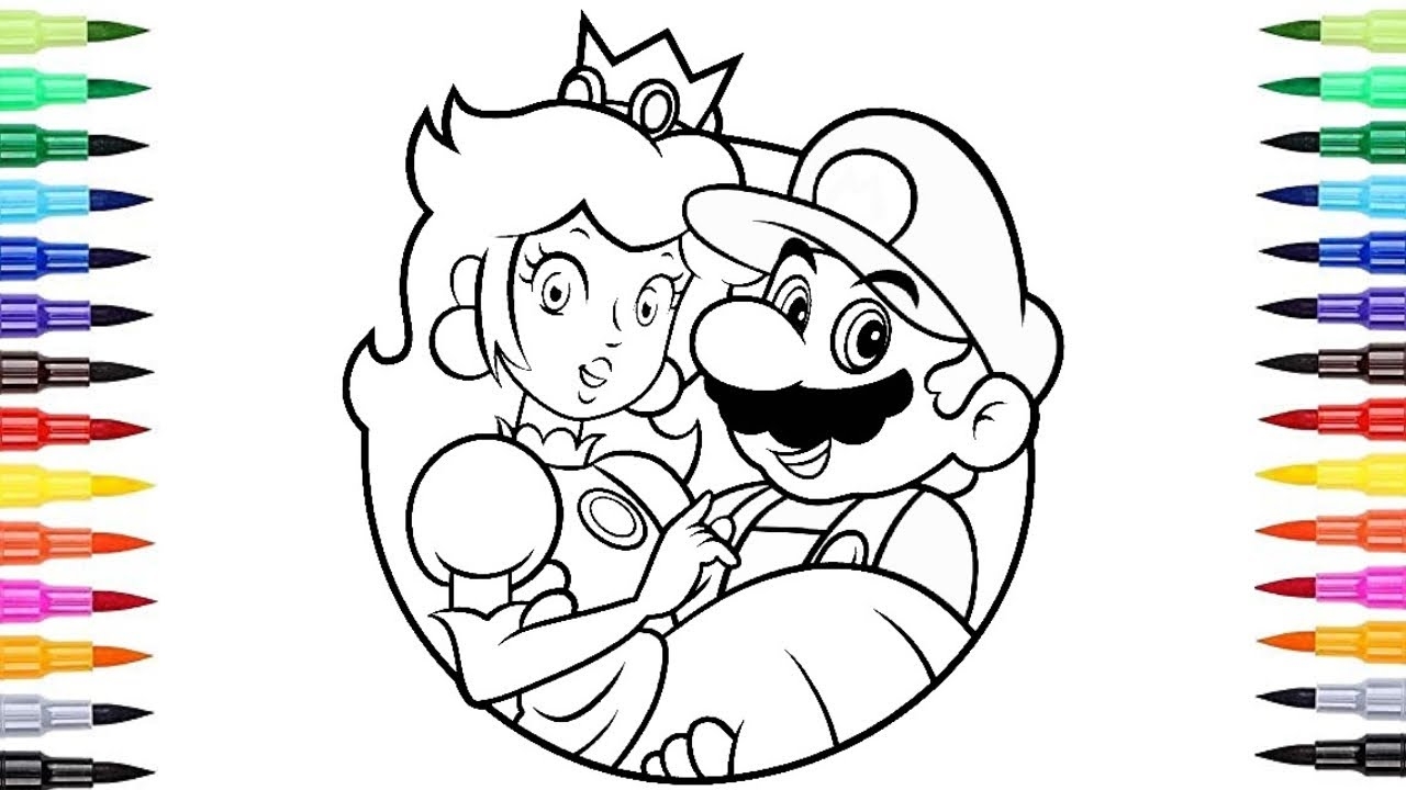 The Super Mario And Princess Peach Super Mario Coloring Pages Turned Princess Peach Into Browser YouTube The Super Mario And Princess Peach Super Mario Coloring Pages Turned Princess Peach Into Browser YouTube