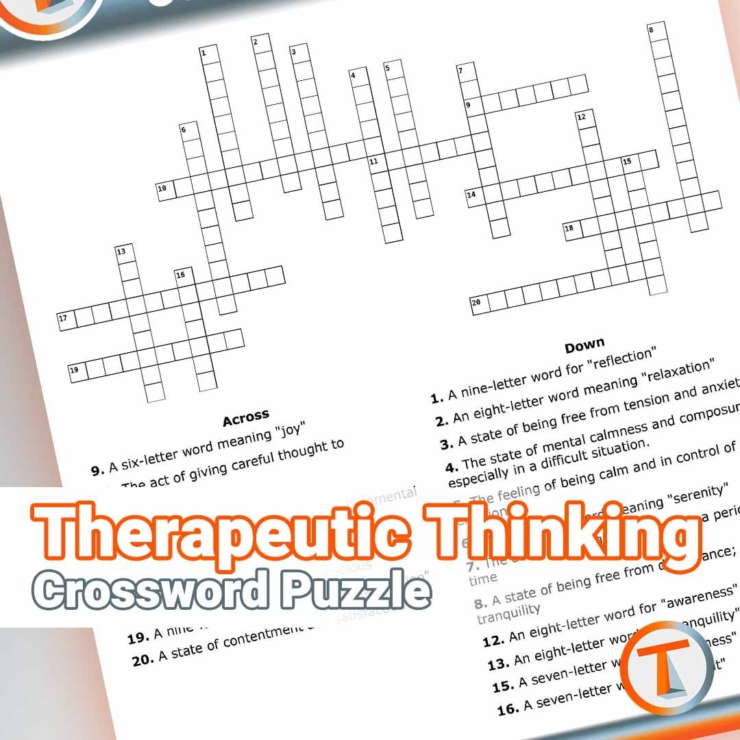Therapeutic Thinking Crossword Puzzle Tilton s Therapy
