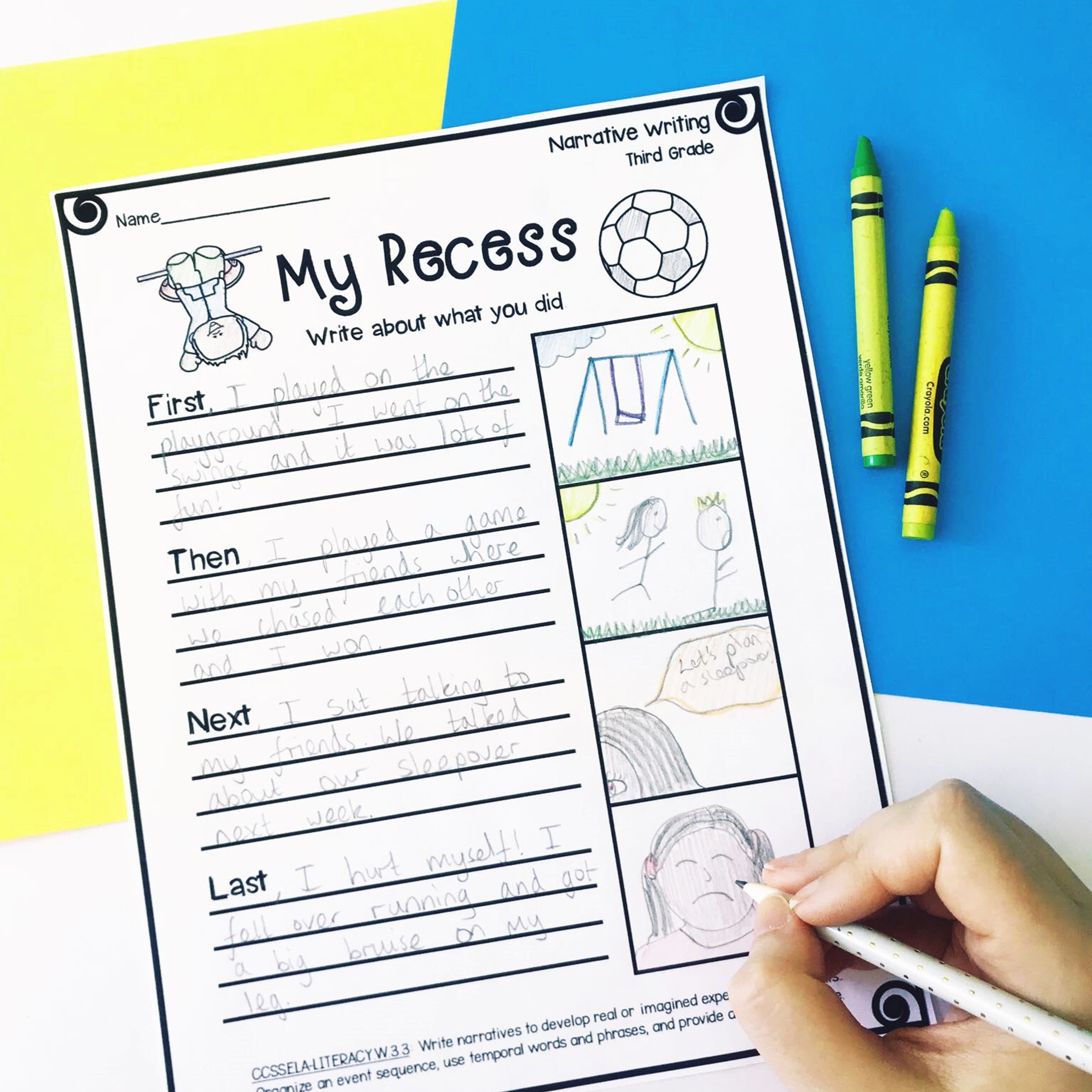 Third Grade Narrative Writing Prompts Terrific Teaching Tactics