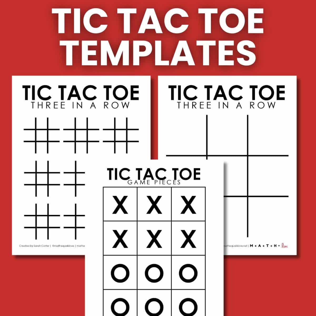 printable tic tac toe board