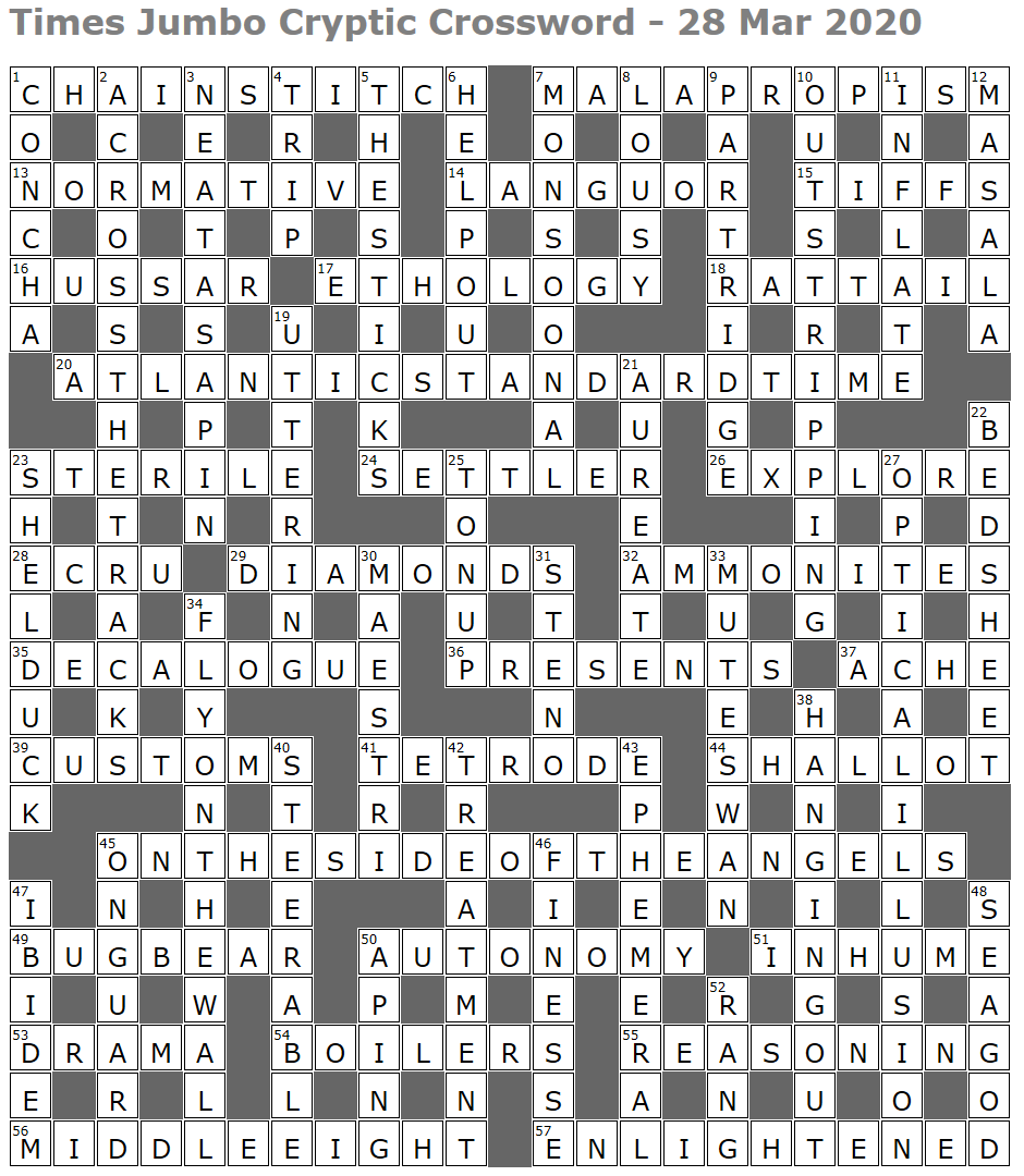 Times Jumbo Cryptic Crossword 1431 Lucian Poll s Web Ramblings