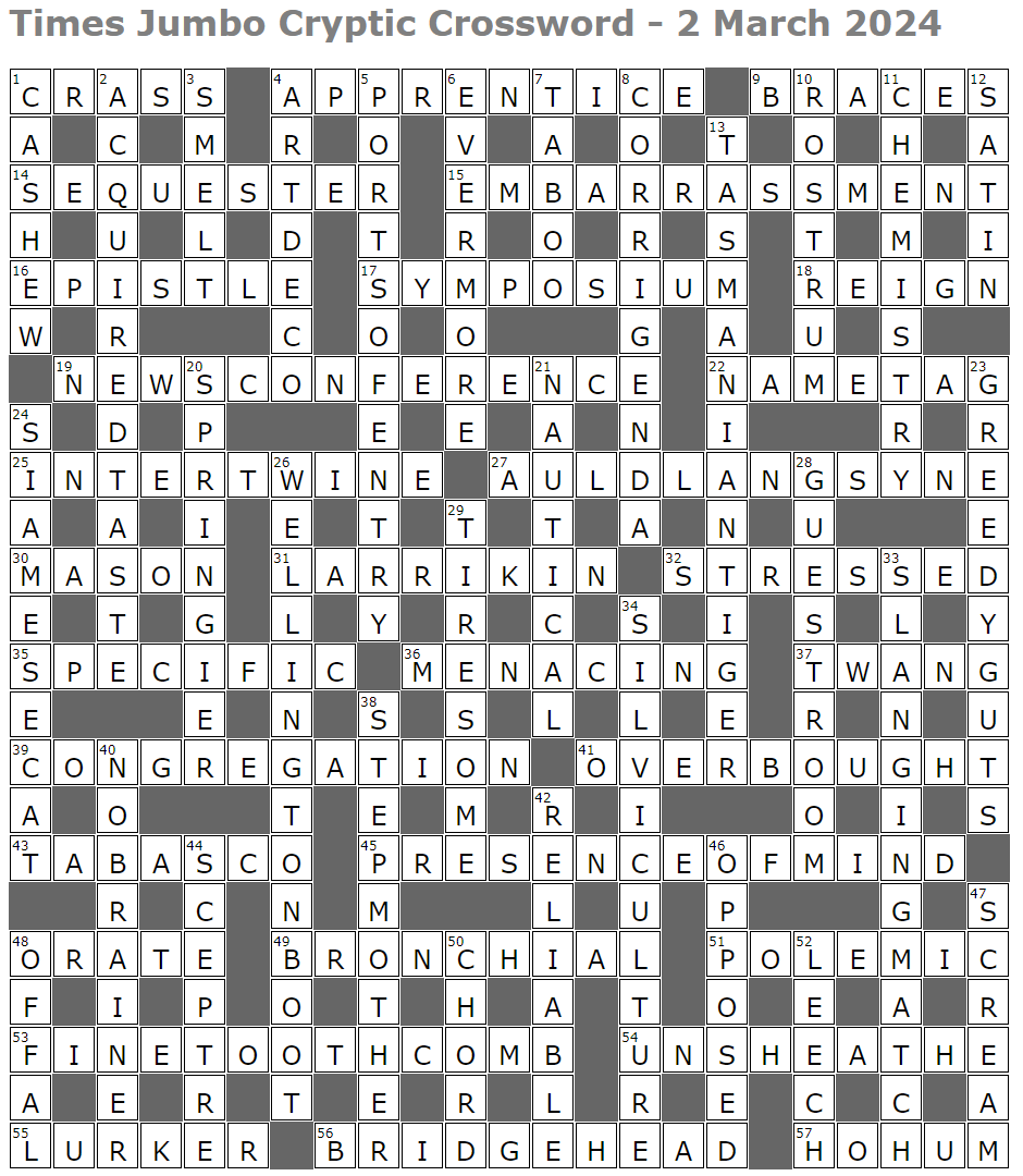 Times Jumbo Cryptic Crossword 1661 Lucian Poll s Web Ramblings Times Jumbo Cryptic Crossword 1661 Lucian Poll s Web Ramblings