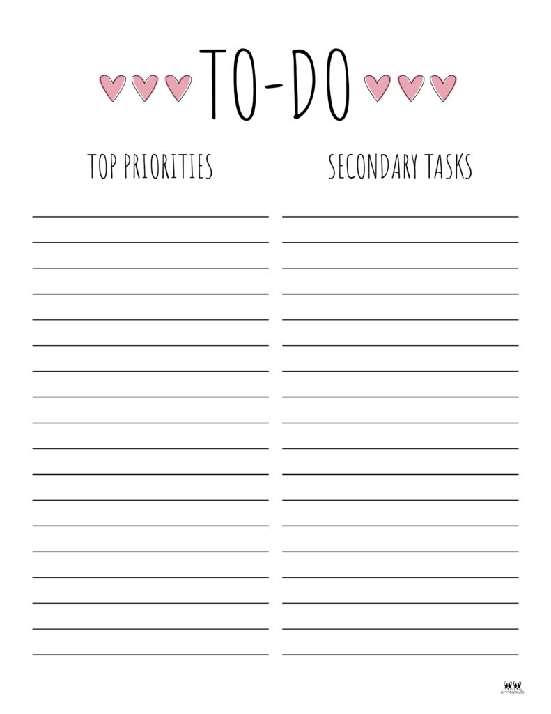 To Do Lists 39 FREE Printables Printabulls To Do Lists 39 FREE Printables Printabulls