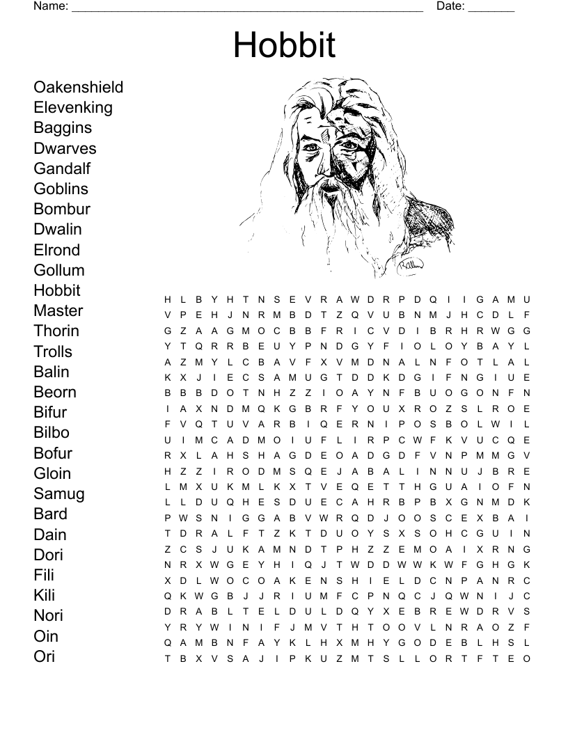Tolkien Crossword Puzzle 2 WordMint Tolkien Crossword Puzzle 2 WordMint