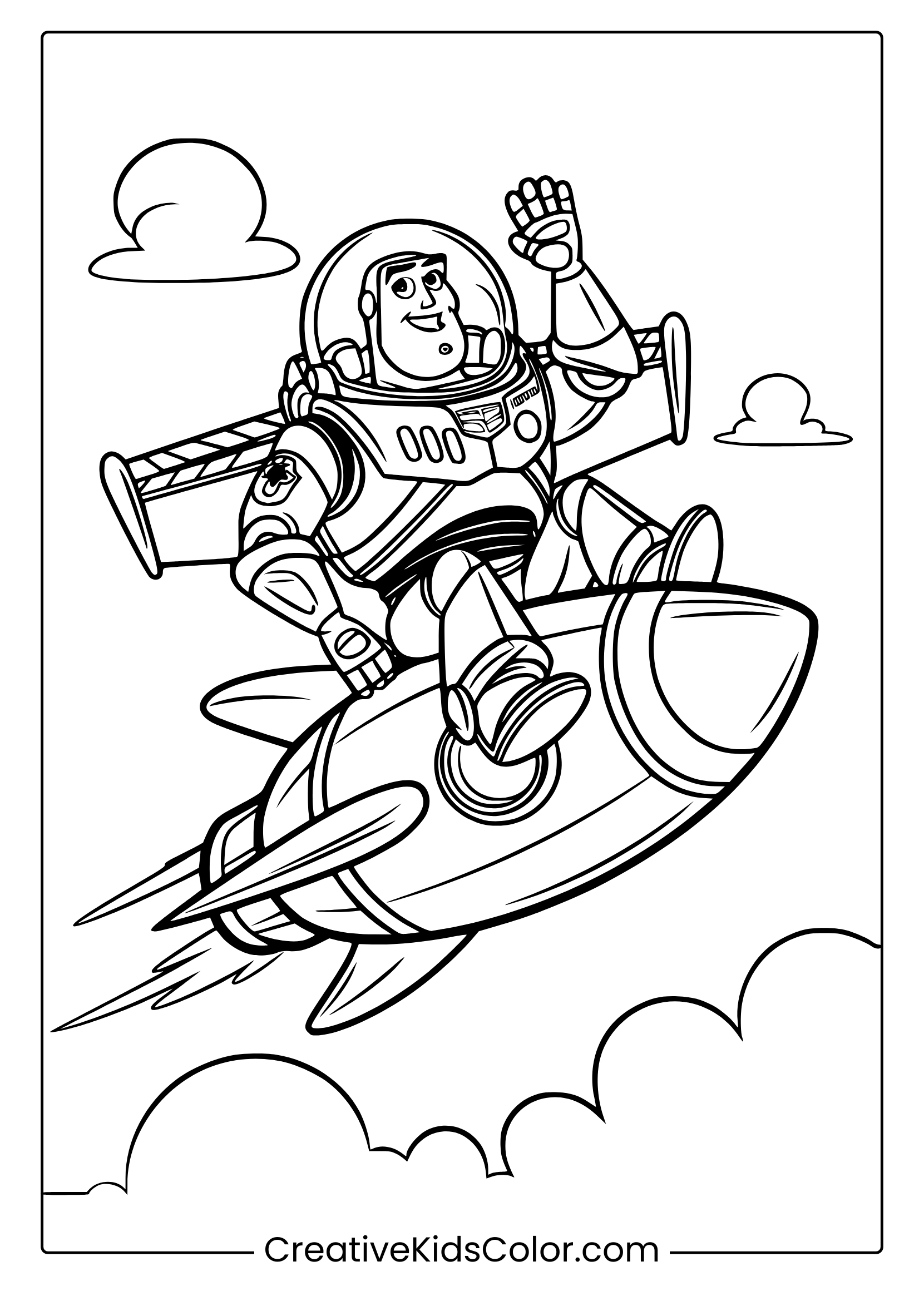 toy story buzz coloring pages