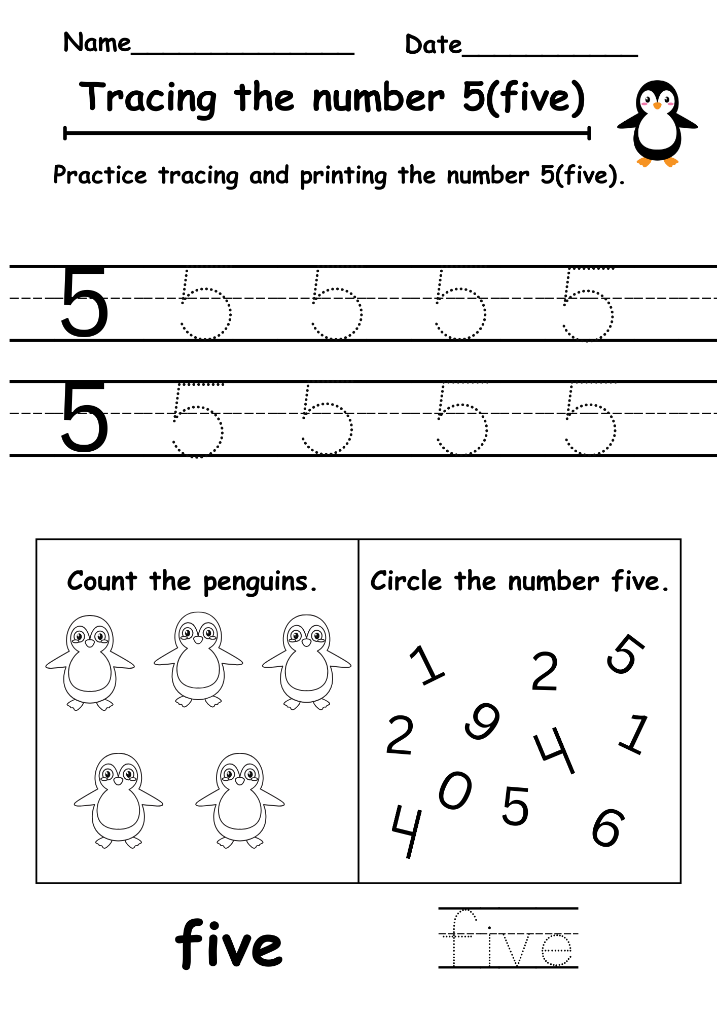 number 5 tracing worksheets number 5 tracing worksheets