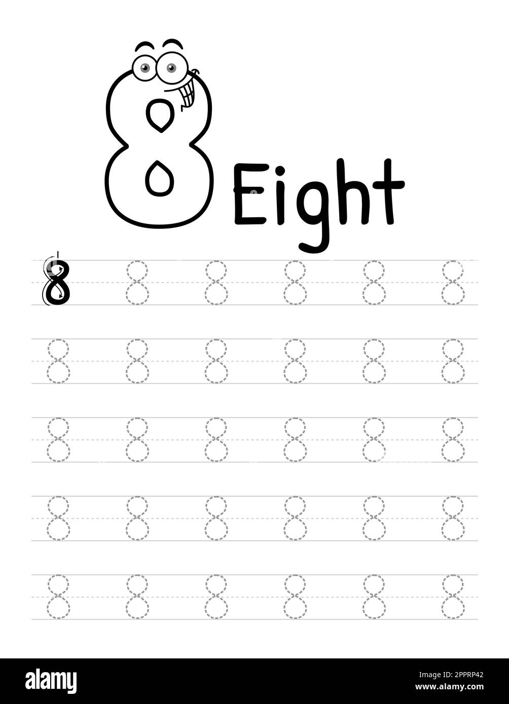 Tracing Number 8 Black And White Stock Photos Images Alamy Tracing Number 8 Black And White Stock Photos Images Alamy