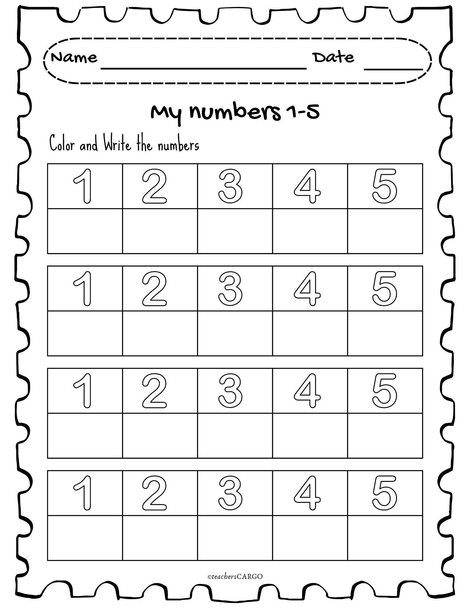 printable number writing worksheets