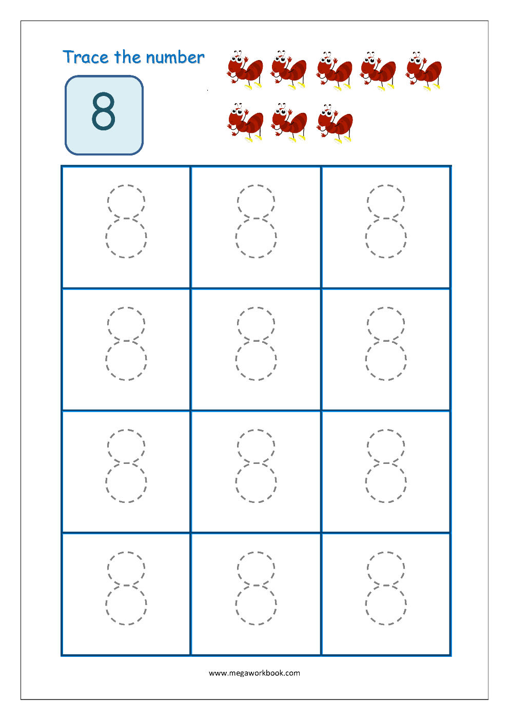 Tracing Numbers Number Tracing Worksheets Tracing Numbers 1 To 10 Number Writing Practice MegaWorkbook Tracing Numbers Number Tracing Worksheets Tracing Numbers 1 To 10 Number Writing Practice MegaWorkbook
