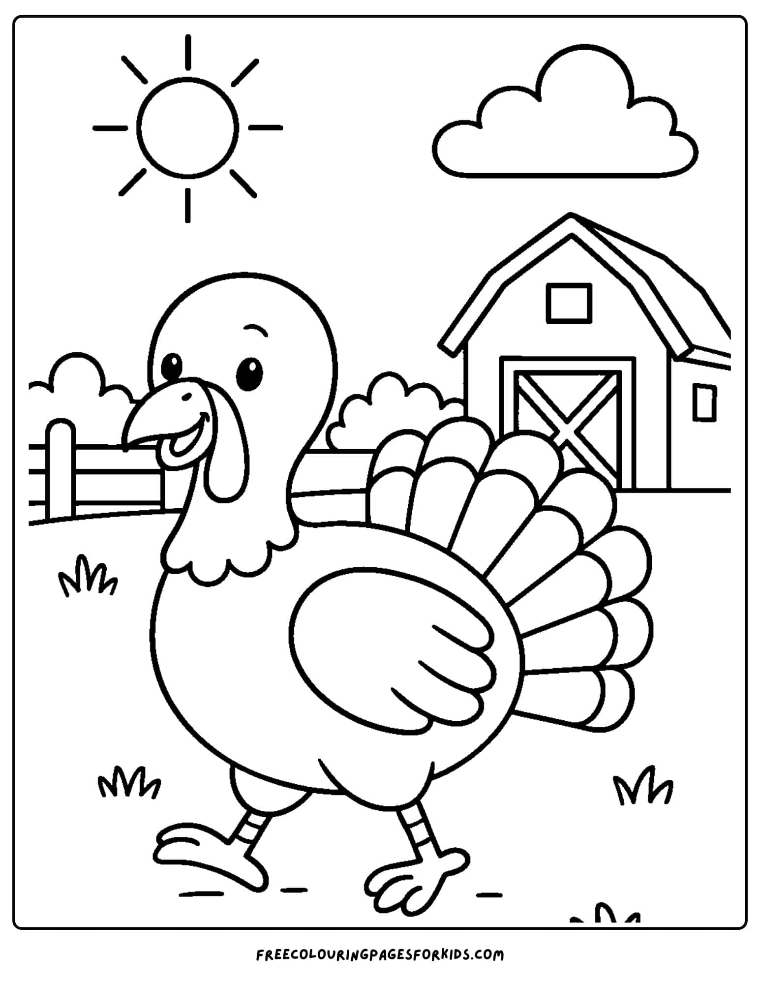Turkey Coloring Pages