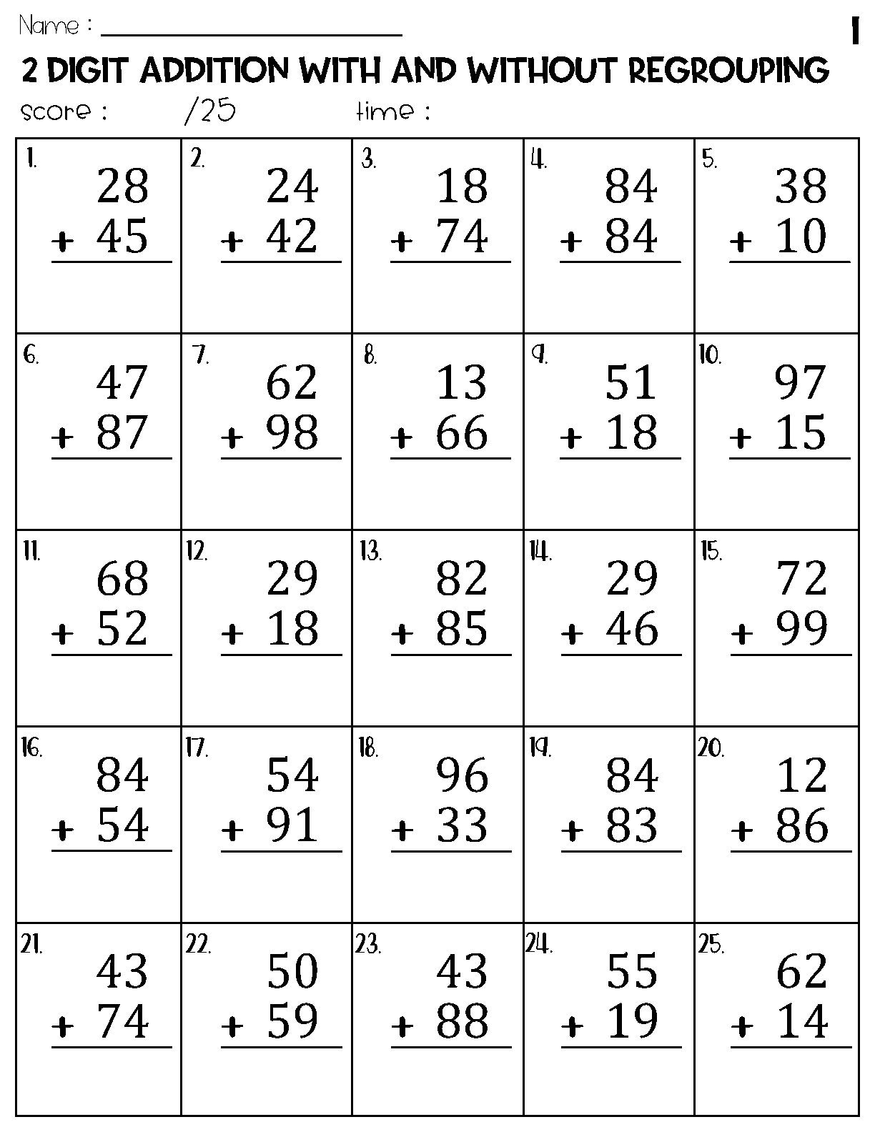 addition with regrouping sheets addition with regrouping sheets