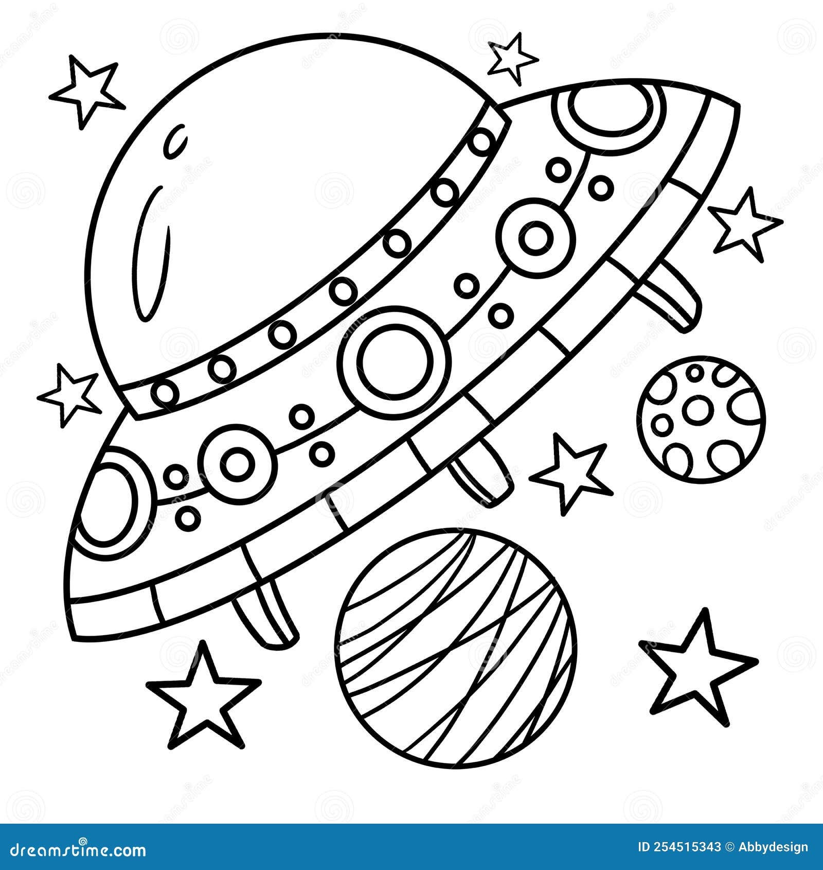 UFO Spaceship Coloring Page For Kids Stock Vector Illustration Of Aliens Coloring 254515343 UFO Spaceship Coloring Page For Kids Stock Vector Illustration Of Aliens Coloring 254515343