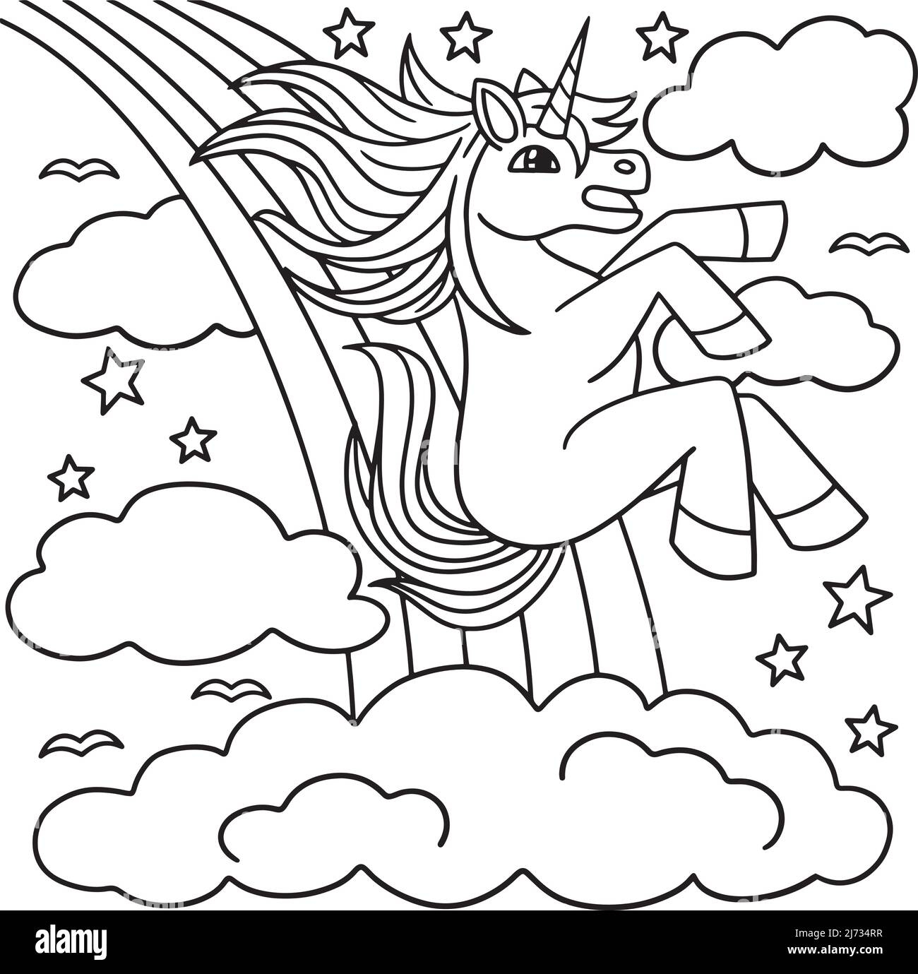 unicorn and rainbow coloring pages unicorn and rainbow coloring pages