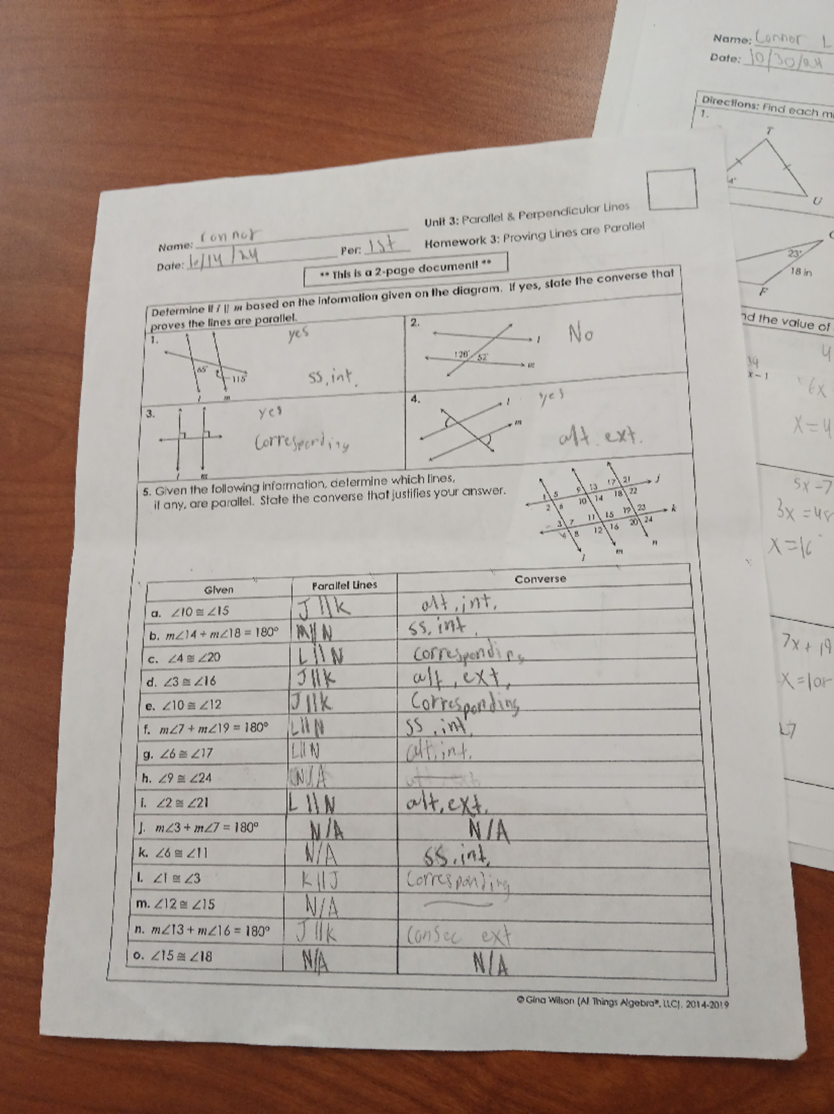 Unit 3 Homework Proving Parallel Lines Geometry 20241113 Studocu Unit 3 Homework Proving Parallel Lines Geometry 20241113 Studocu
