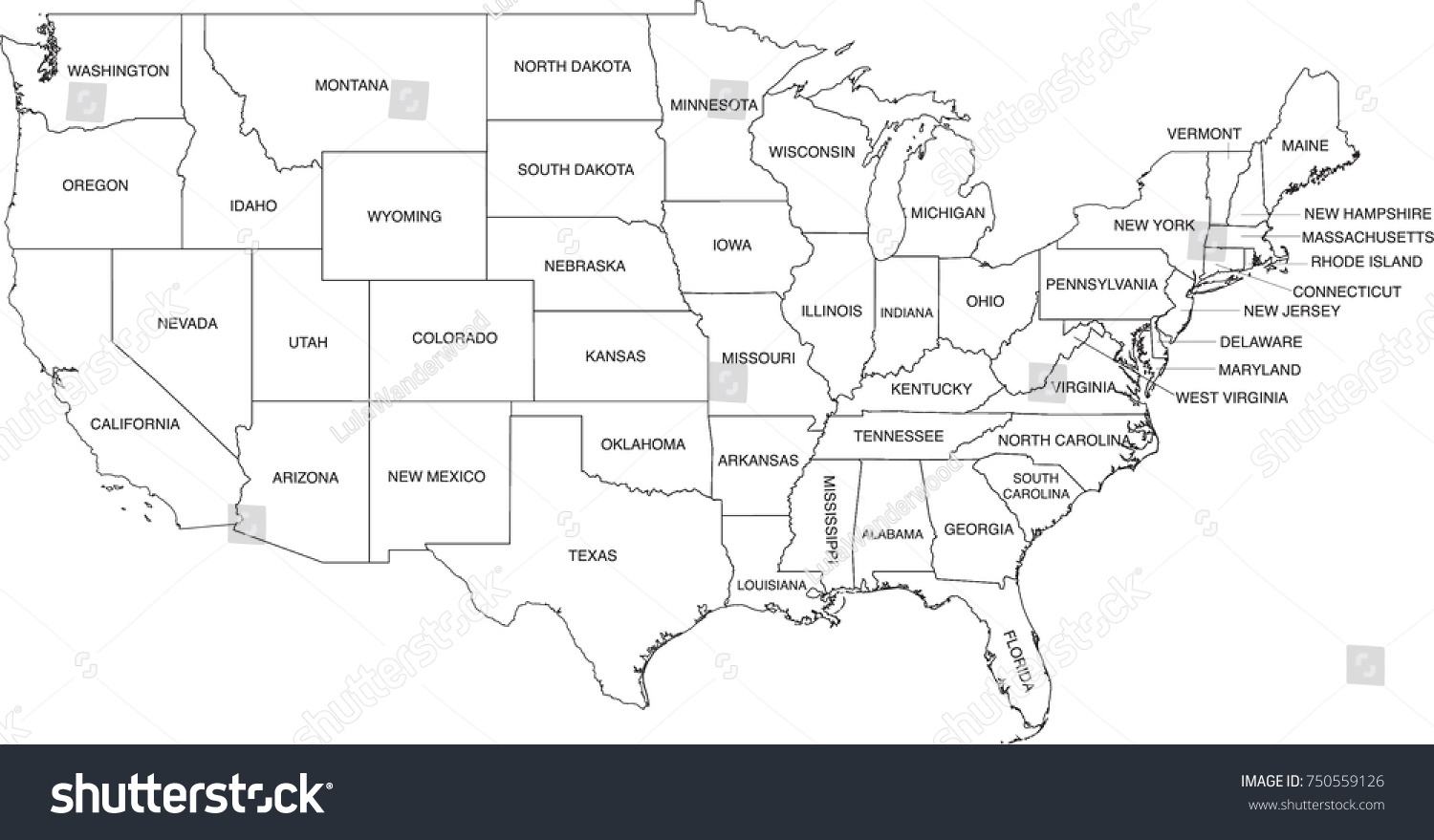 map of usa coloring page