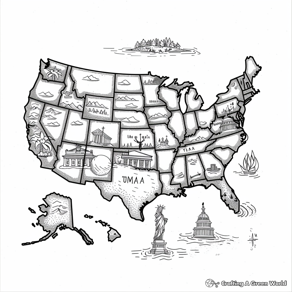 coloring sheet of the united states coloring sheet of the united states