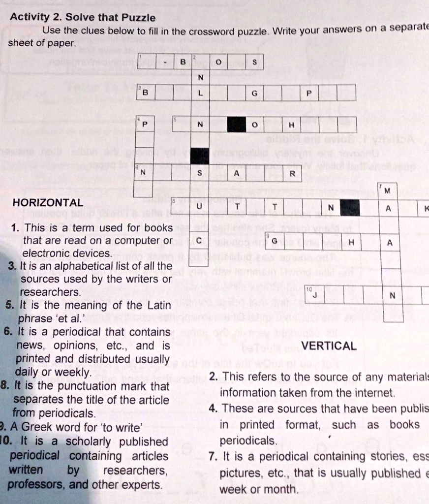 activity 2 crossword puzzle activity 2 crossword puzzle