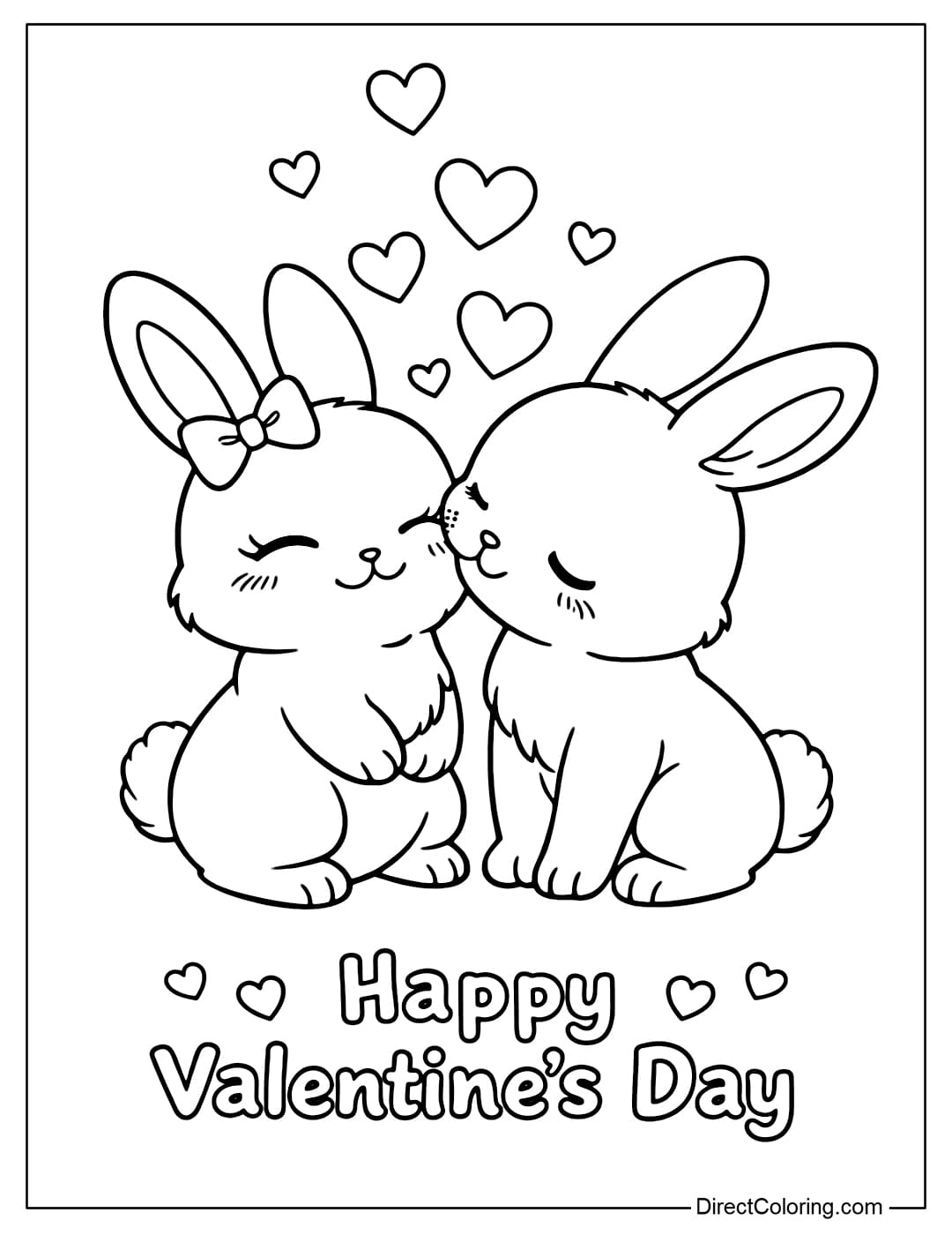 Valentine s Day Coloring Pages Free PDF To Download And Print
