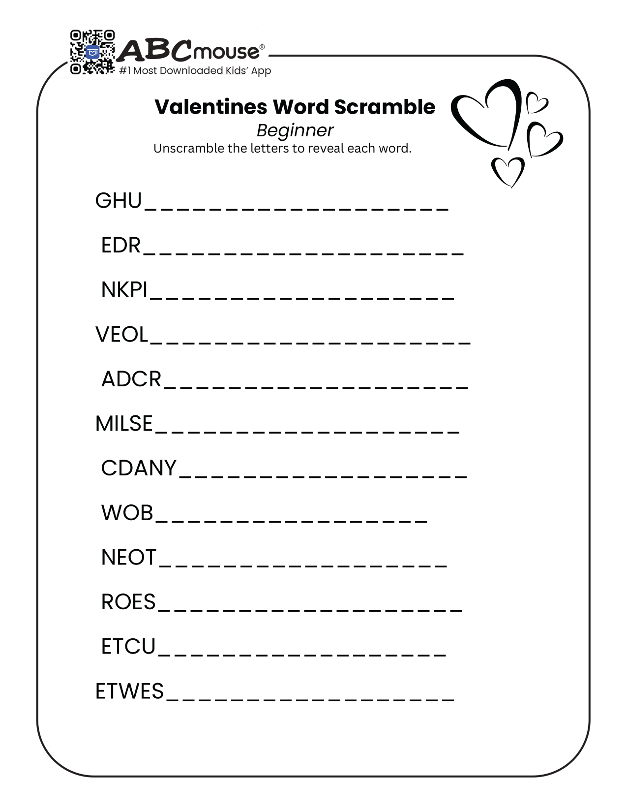 Valentine s Day Word Searches Word Scrambles Crossword Puzzles And More ABCmouse Valentine s Day Word Searches Word Scrambles Crossword Puzzles And More ABCmouse