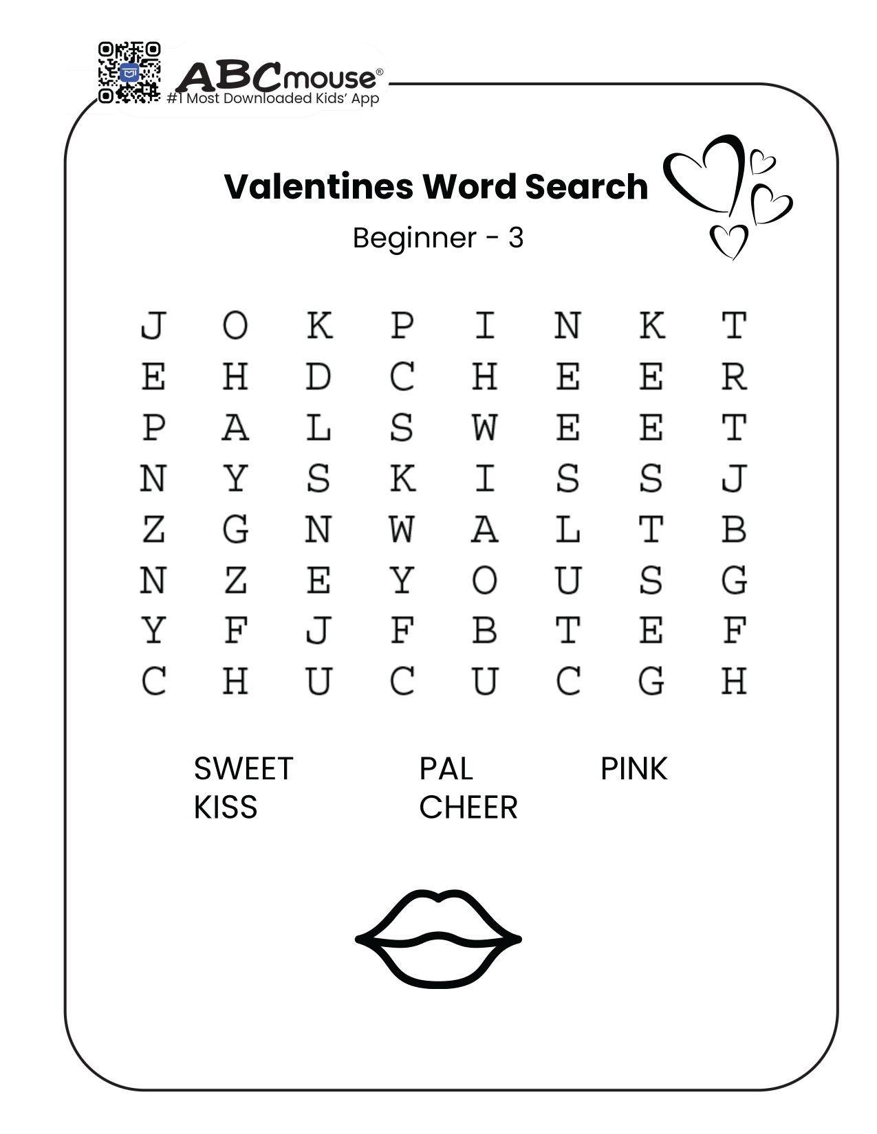 Valentine s Day Word Searches Word Scrambles Crossword Puzzles And More ABCmouse
