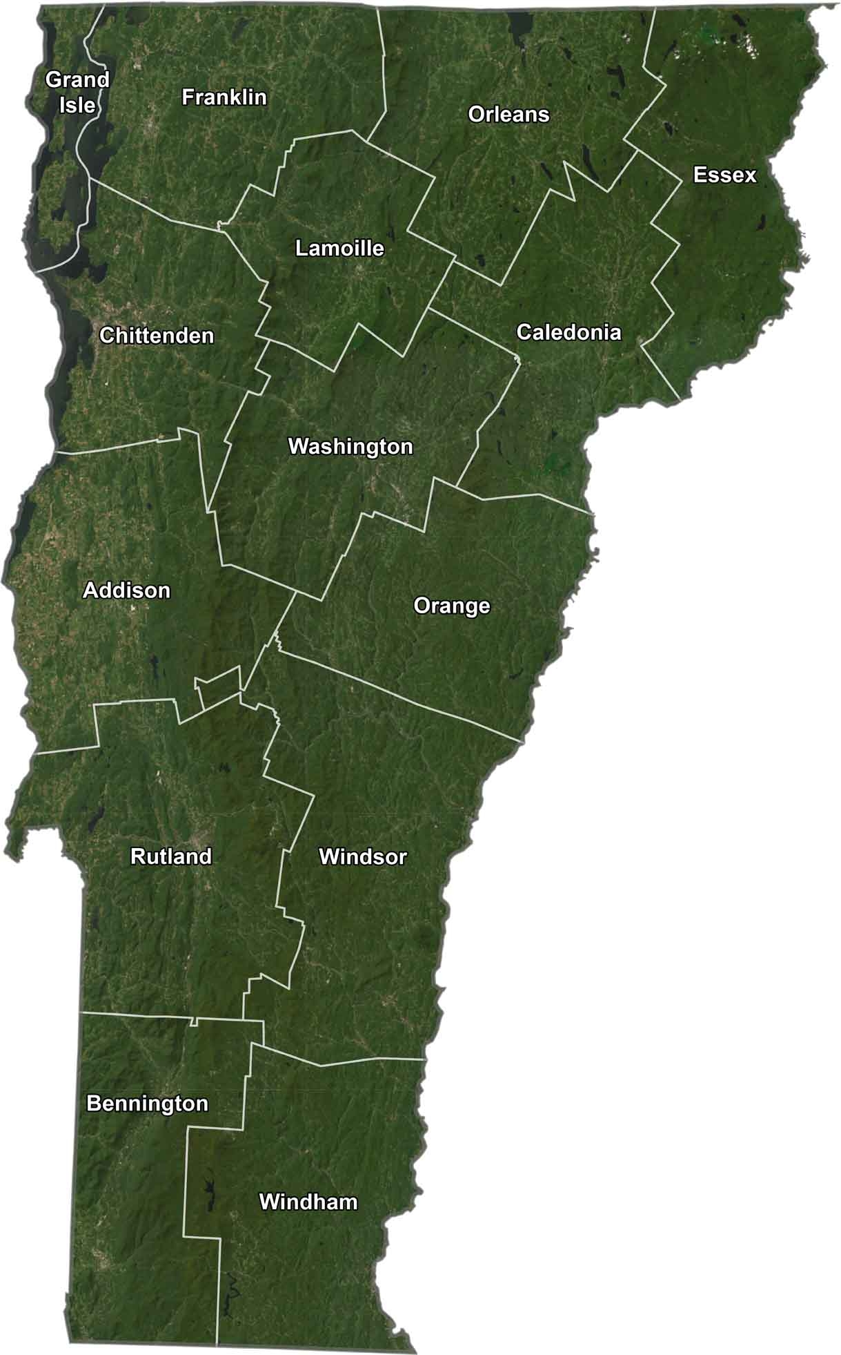 Vermont County Map US County Maps Vermont County Map US County Maps