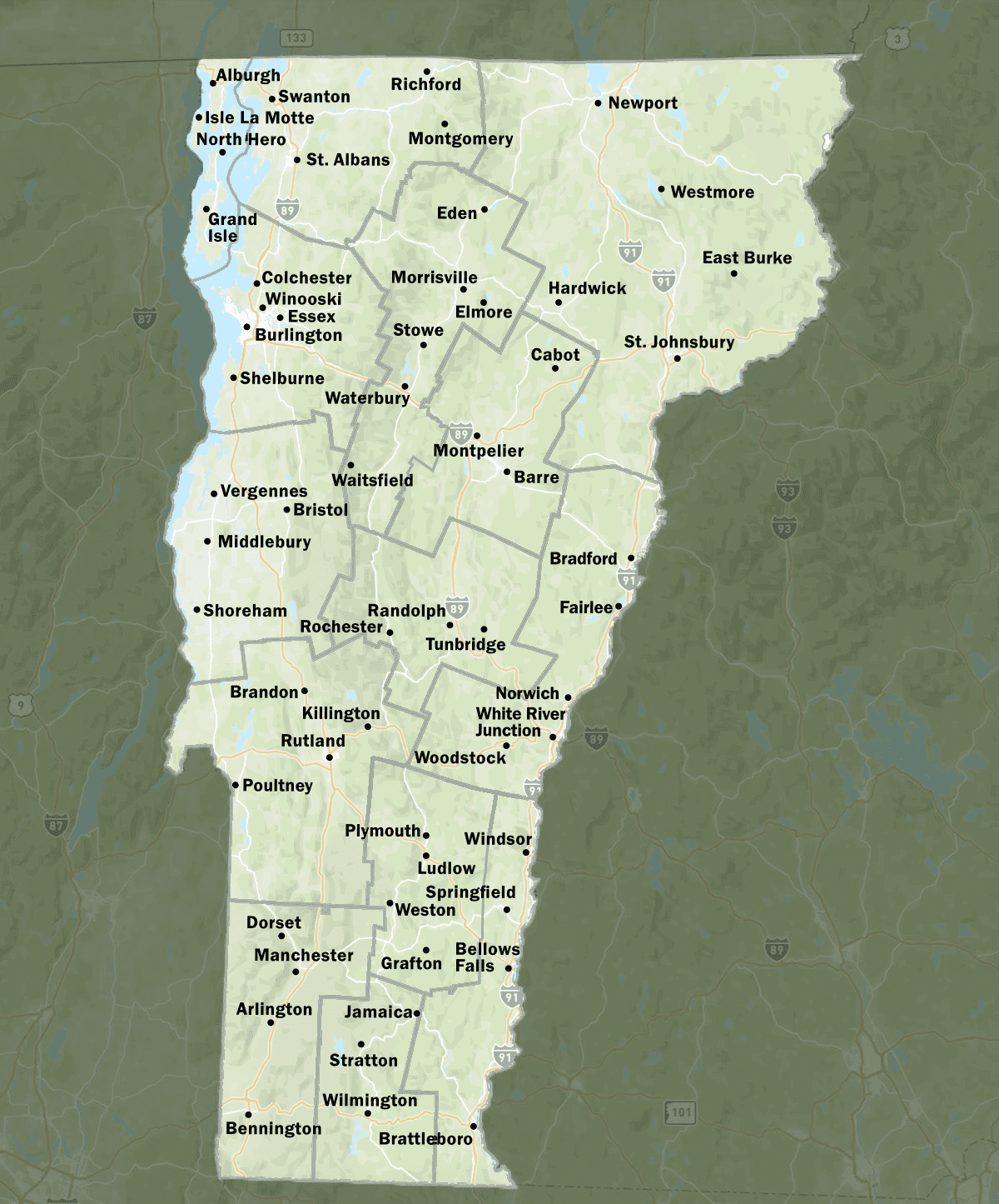 Vermont Regions Vermont Tourism