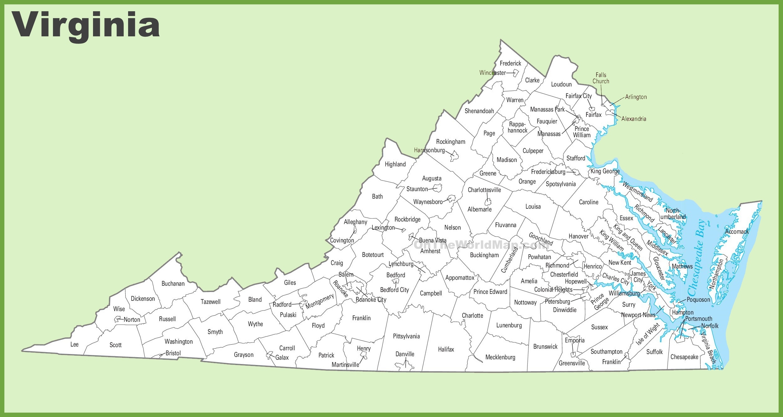 virginia map of counties virginia map of counties