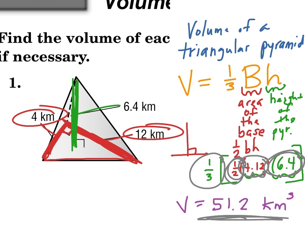 volume of triangular pyramid