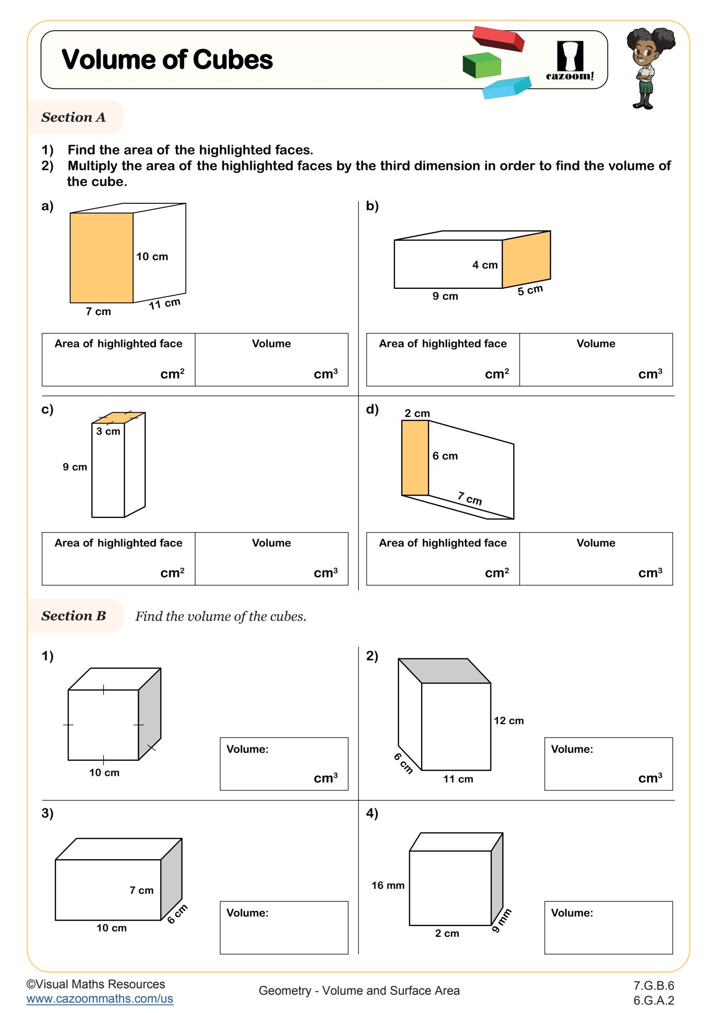 volume of rectangular prism worksheet
