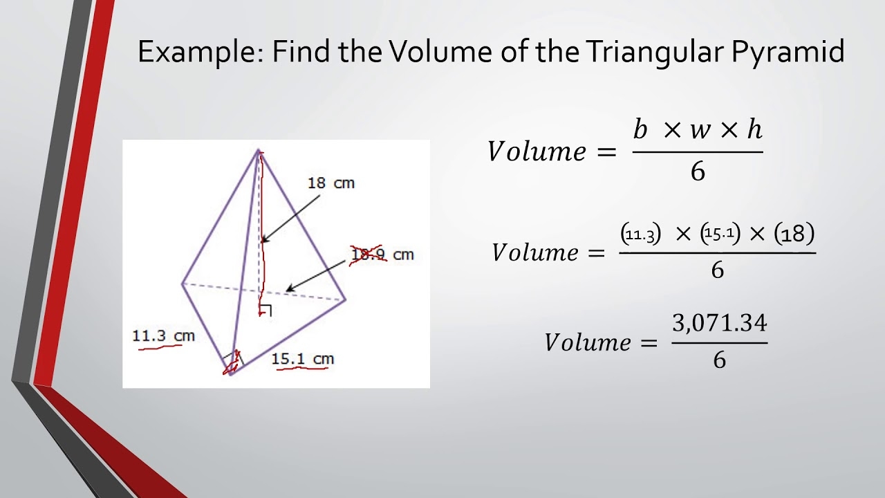 Volume Of Triangular Pyramid YouTube Volume Of Triangular Pyramid YouTube