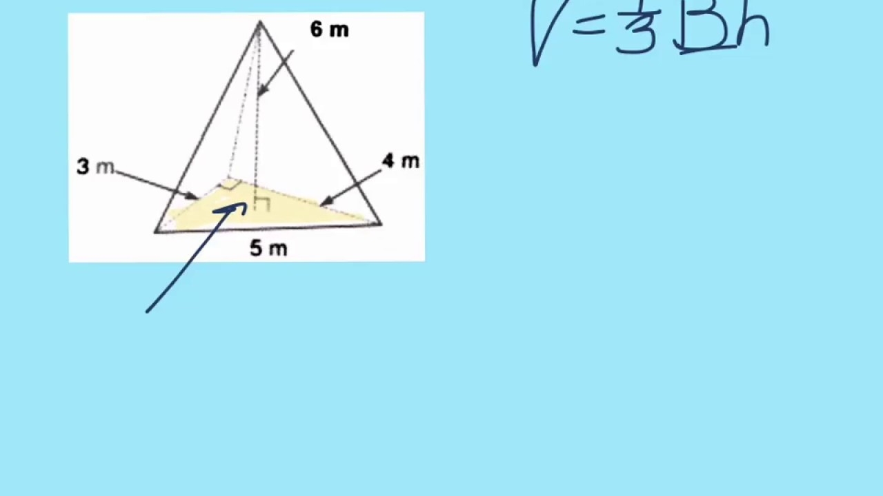 Volume Of Triangular Pyramid YouTube Volume Of Triangular Pyramid YouTube