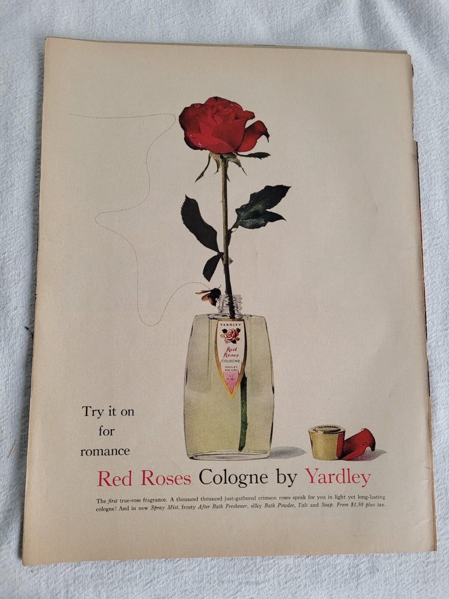 VTG 1960 Orig Magazine Ad YARDLEY Red Roses Spray Mist Try It On For Romance EBay