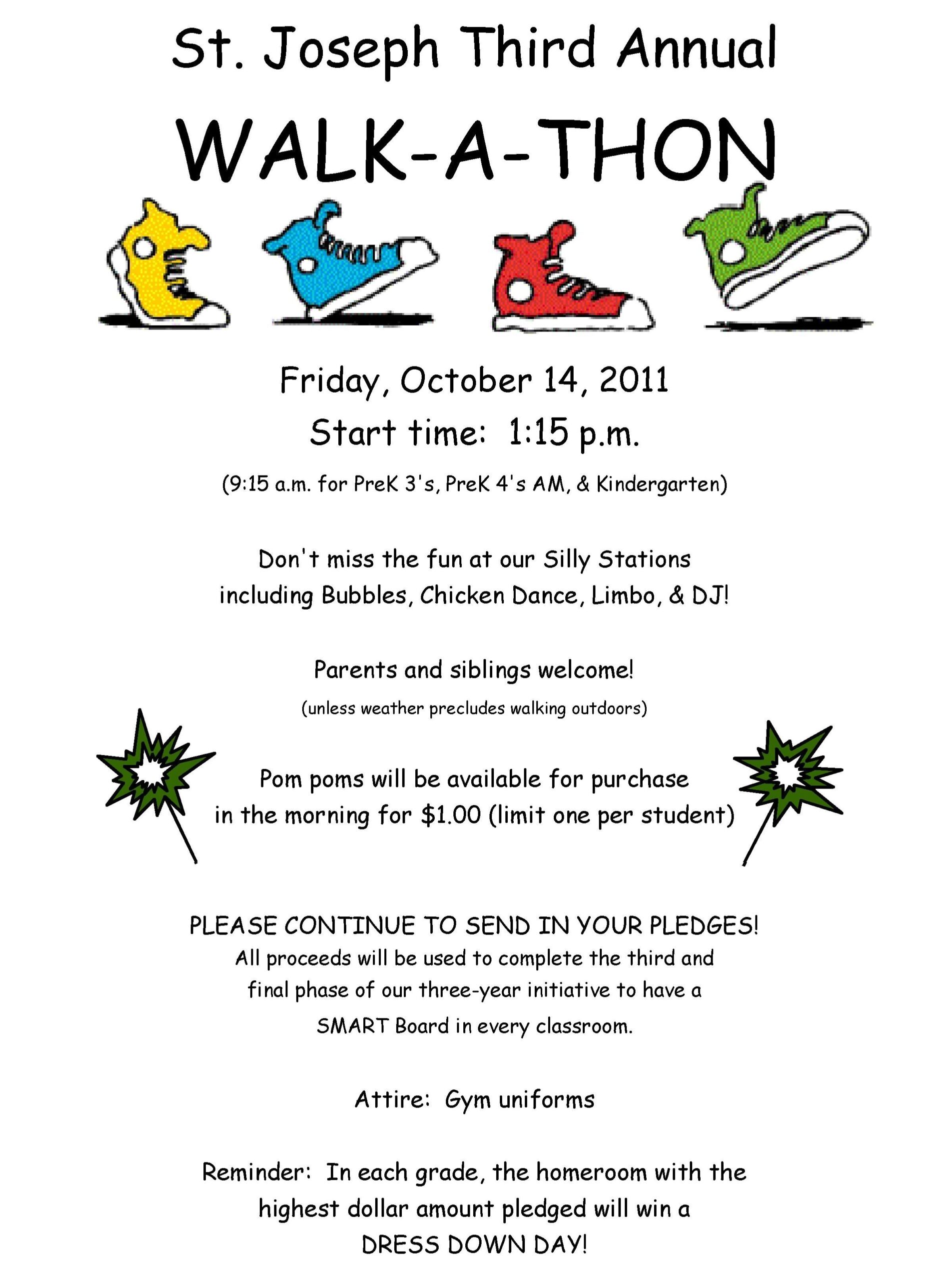 Walk A Thon Fundraiser Template Walk A Thon Fundraiser Template