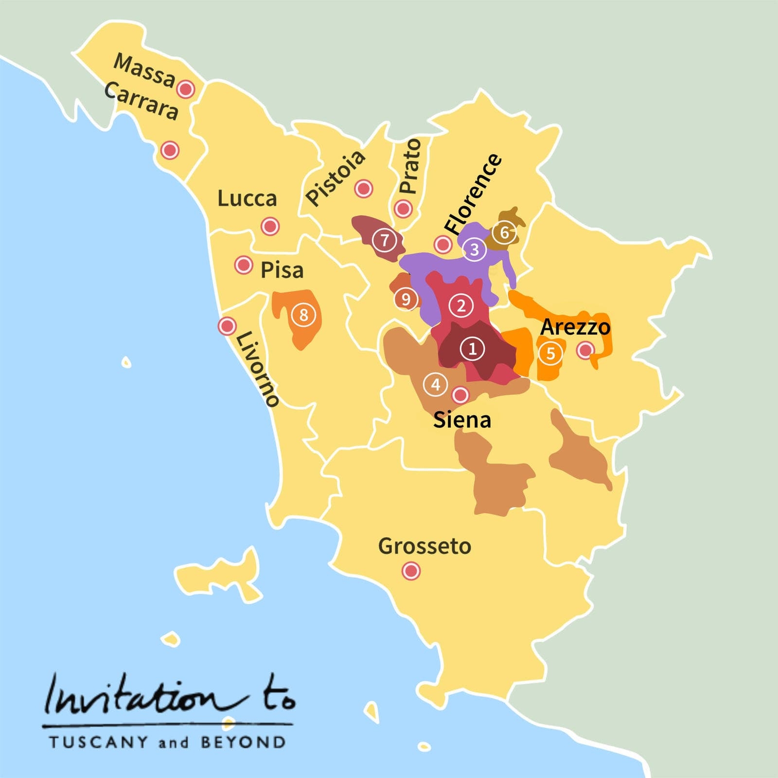 Wine Map Of Chianti Where Is The Chianti Wine Region In Italy 