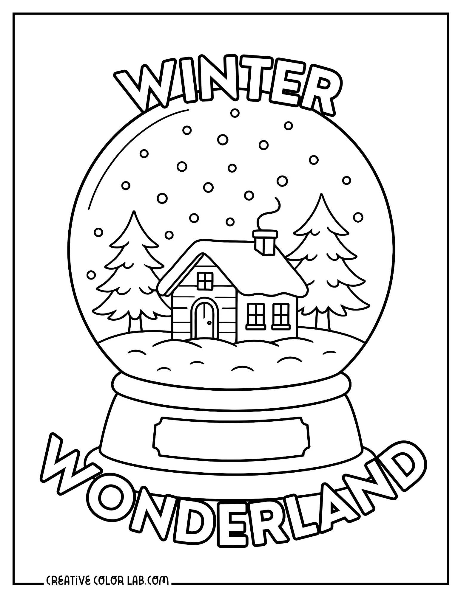 Winter Coloring Pages Free PDF Printables Winter Coloring Pages Free PDF Printables