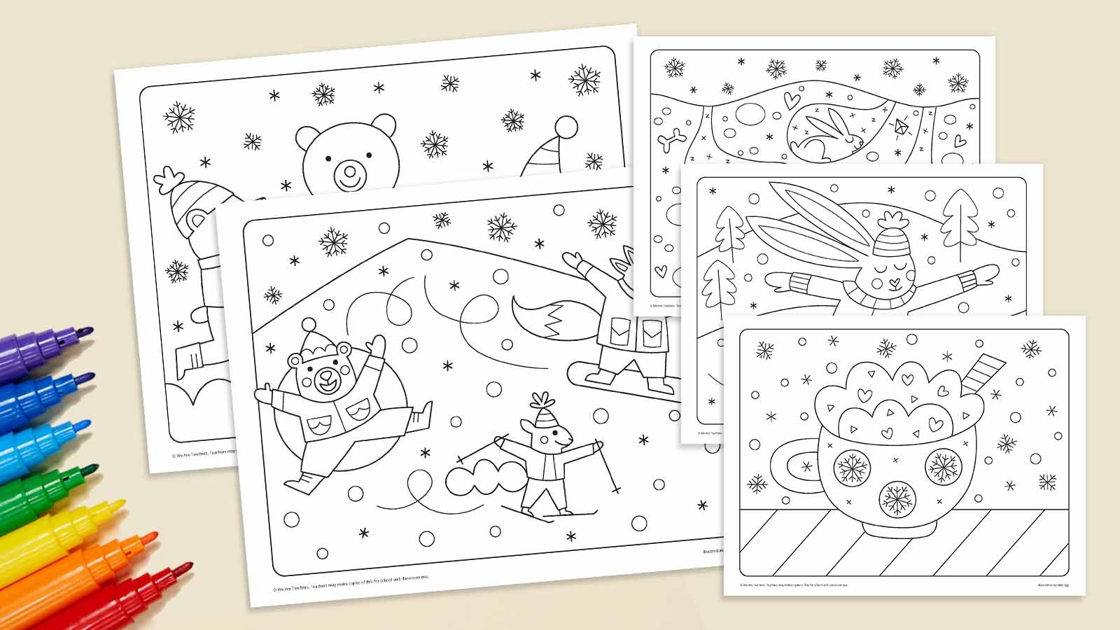 free printable coloring pages for winter