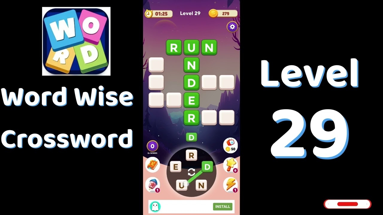 Word Wise Crossword Level 29 Answers Relaxing Crossword Puzzle SolutionGuruji YouTube